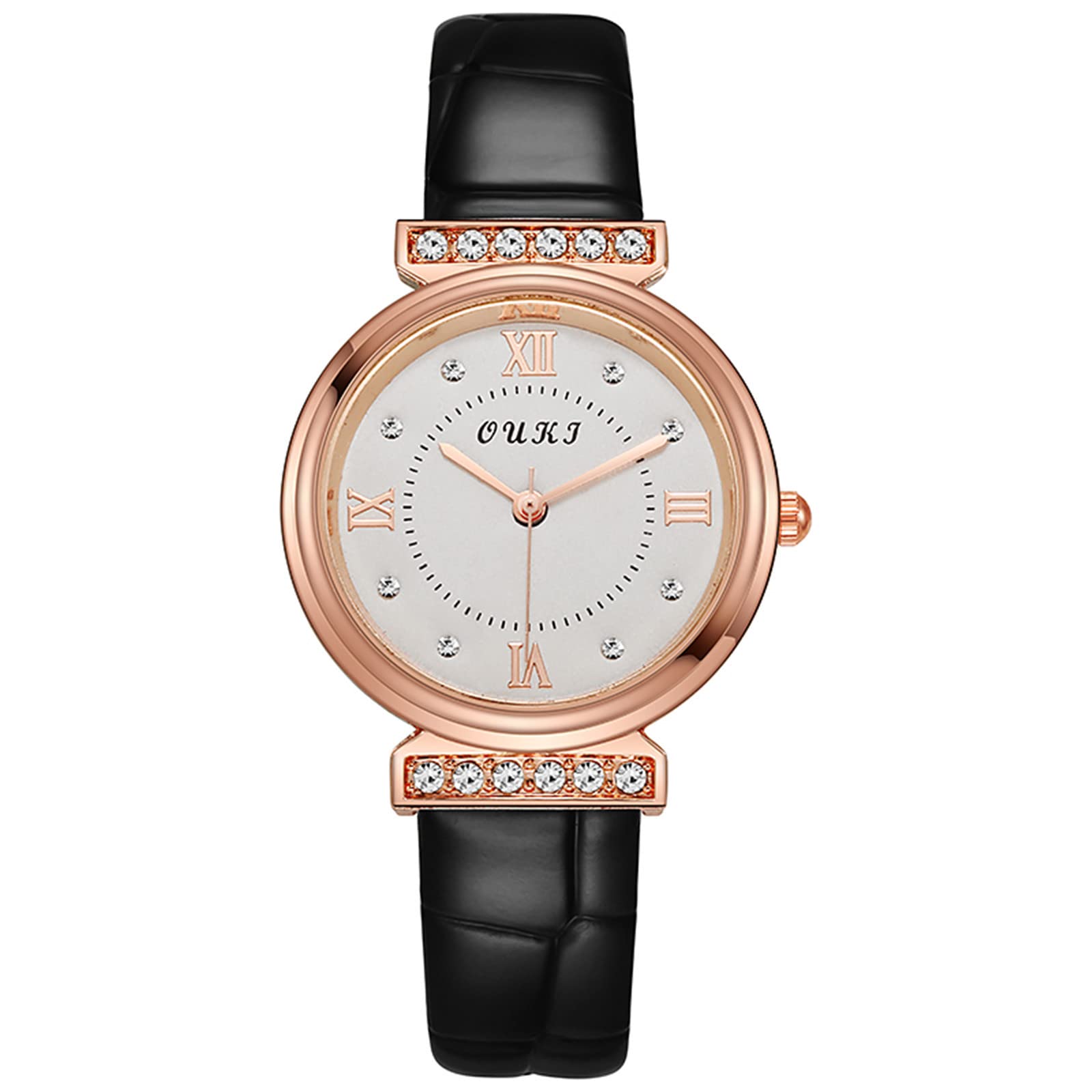 Elegant Minimalist Women's Leather Strap Watch - 38mm Slim Quartz Dial Watch for Women, Perfect Gift for Her | Ideal for Office, Casual Wear & Special Occasions