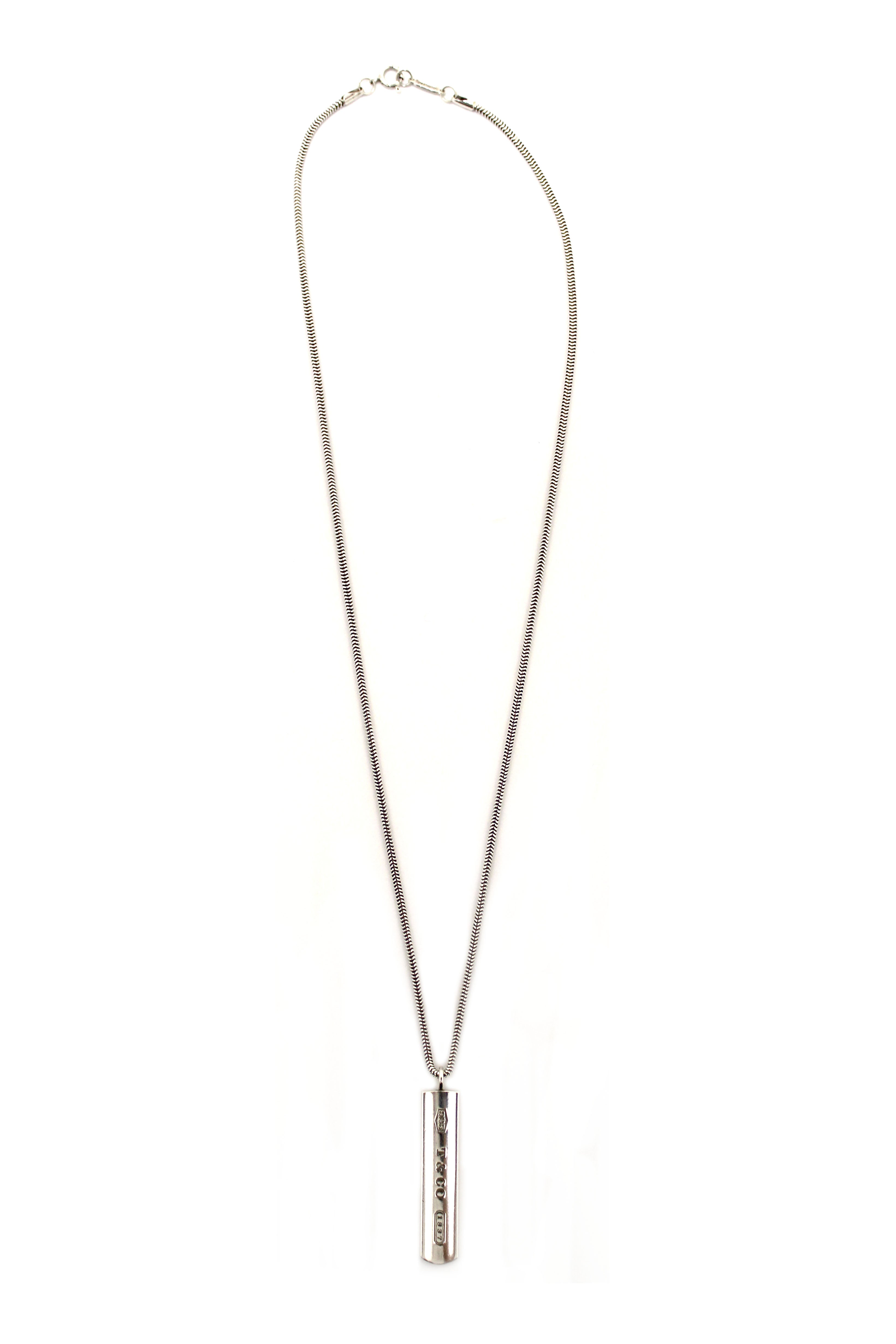 Authentic Tiffany & Co. Sterling Silver 1837 Bar Necklace for Women - Elegant Minimalist Jewelry Gift for Anniversary, Birthday & Special Occasions