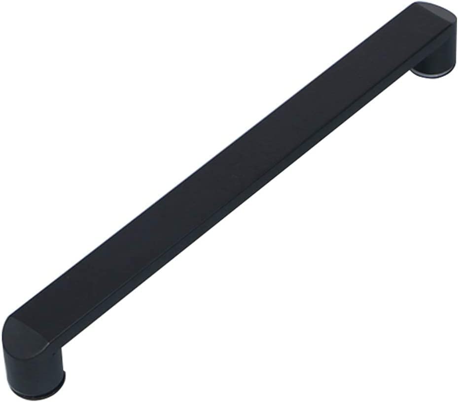 MIQXUAN Black Stainless Steel Shower Door Handle - Replacement Towel Bar Pull Push Knob for Frameless Glass & Sliding Bathroom Doors - Interior & Exterior Use - Perfect for Modern Home & Spa Renovations