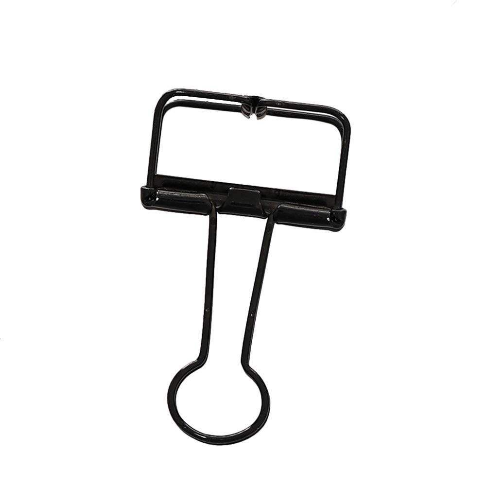 1pc Metal Binder Clip for Office, Albums & Paper - Black