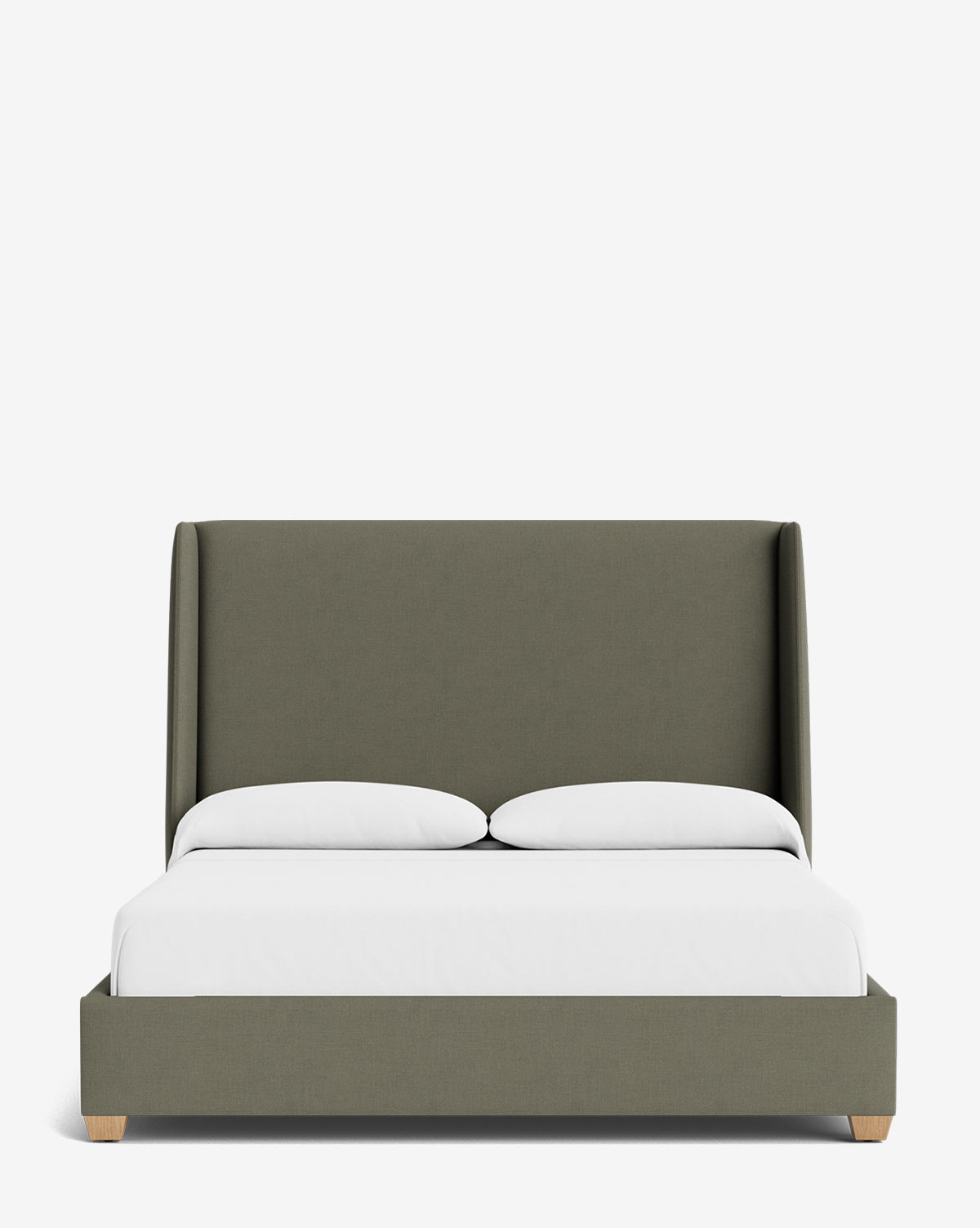 Walt Bed Tall Headboard - Queen Size Upholstered Bed Frame with Adjustable Height - Perfect for Modern Bedroom Decor & Small Spaces