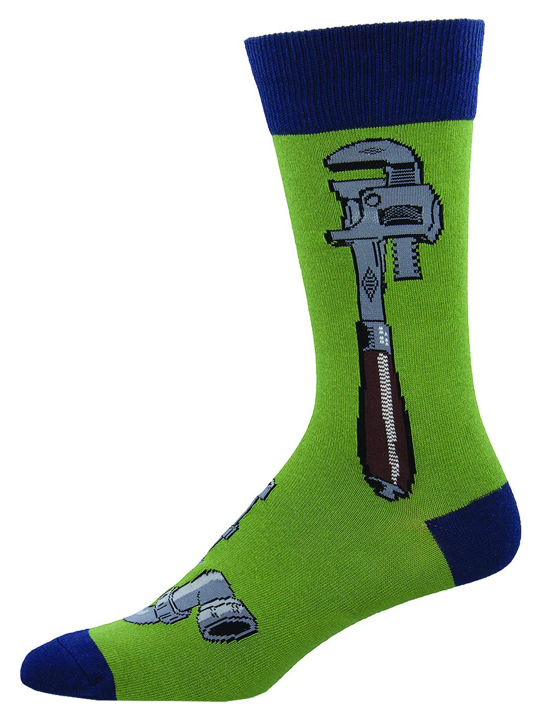 Socksmith Men's Guitar Print Crew Socks - Fun Music Lover Gift for Musicians, Band Members & Rock Fans - Perfect for Concerts, Gigs & Everyday Wear