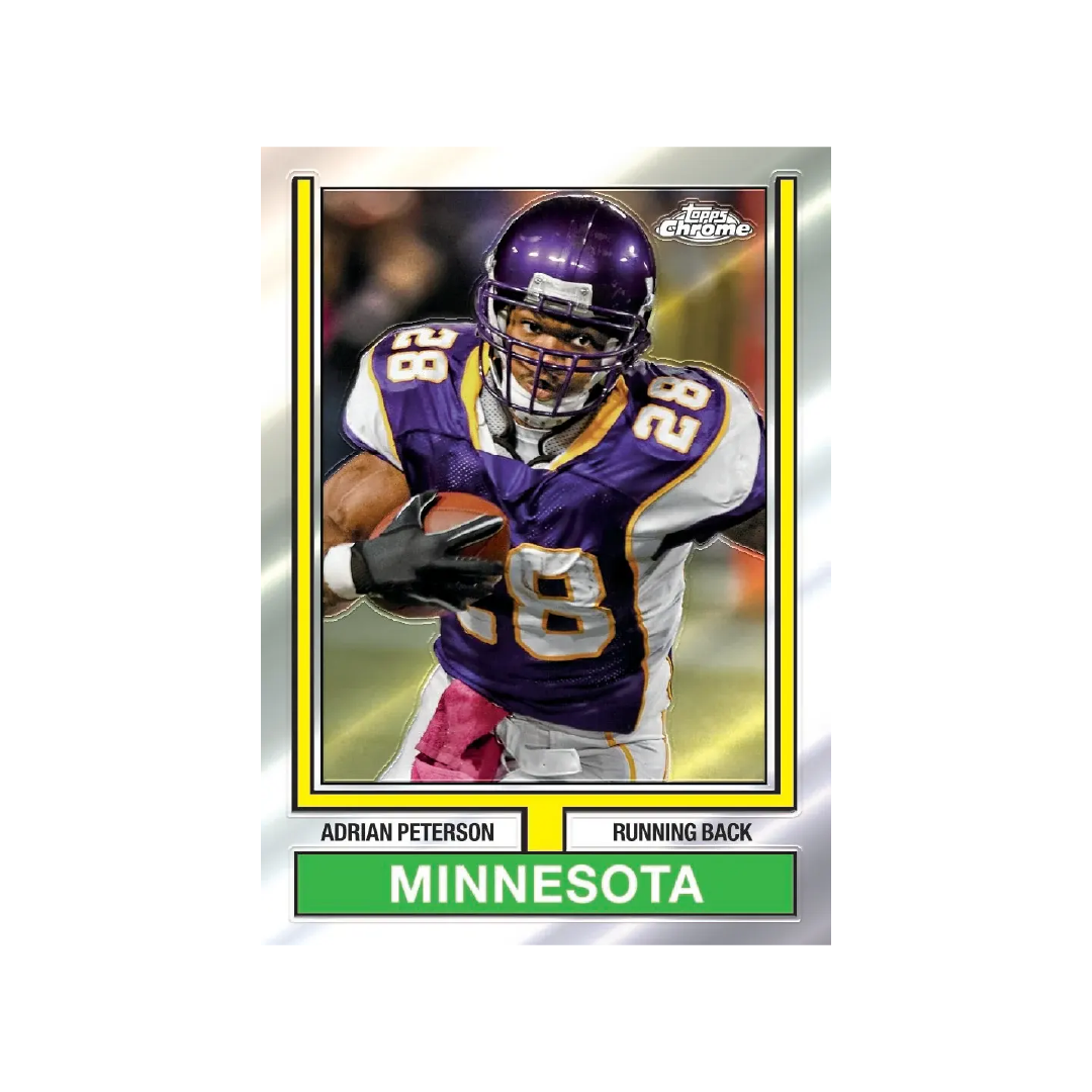 2024 Topps Chrome Football Mega Box - Collectible Trading Cards for NFL Fans - Perfect for Sports Memorabilia Collections & Fantasy Football Gifts