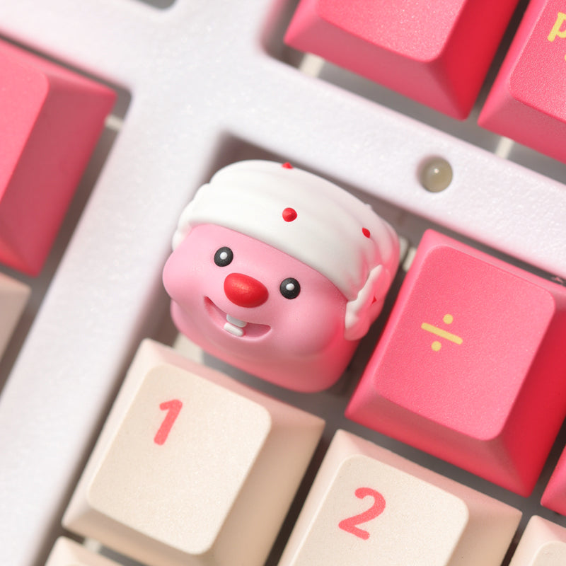 Custom Beaver Loopy Keycap - Creative Cartoon Mechanical Keyboard Keycap for Customization | Perfect for Gaming, Typing & Mechanical Keyboard Enthusiasts