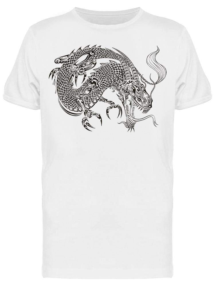 Dragon Sketch Tattoo T-Shirt for Men - Streetwear & Graphic Tee