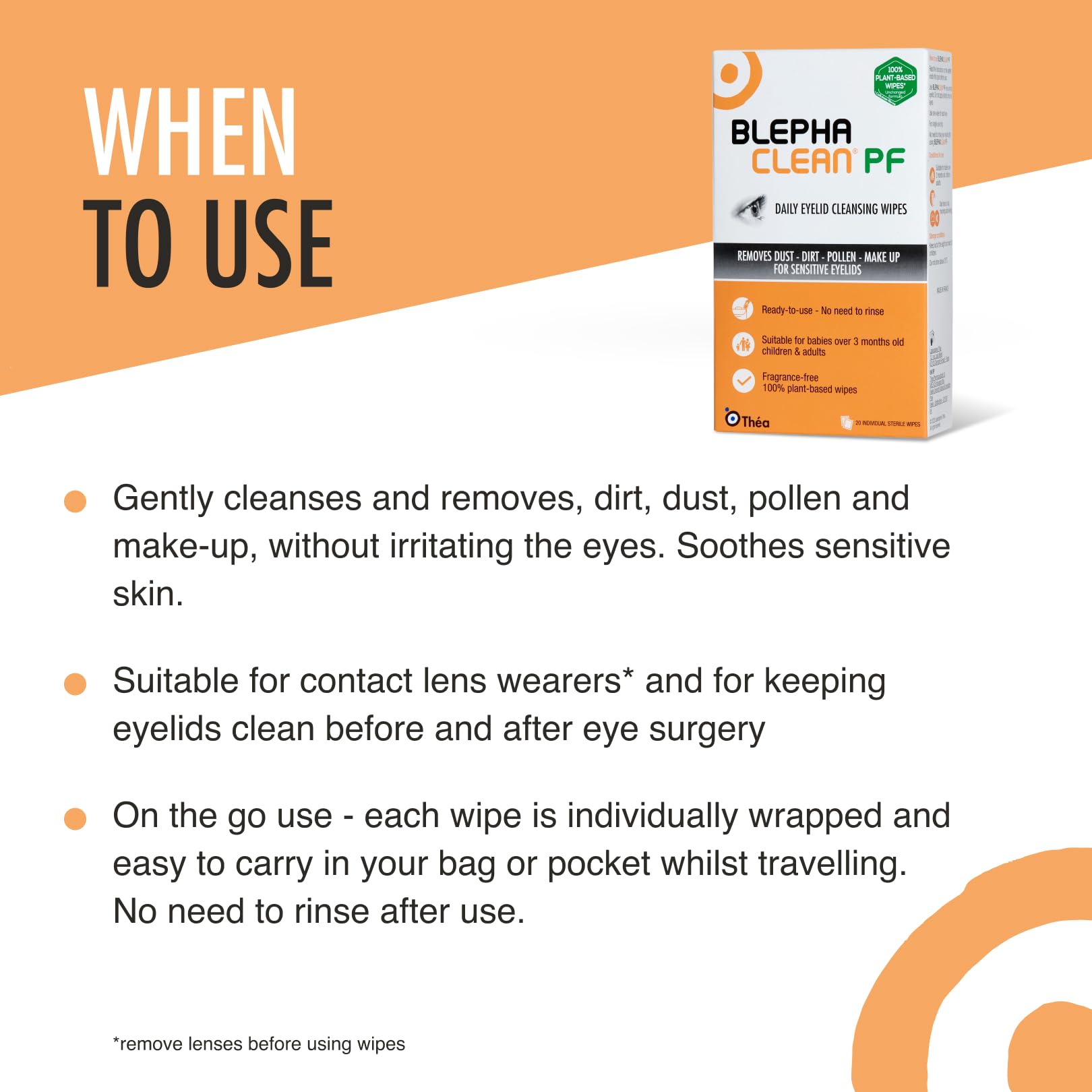 240 Count Blephaclean PF Daily Eyelid Wipes - Gentle Hypoallergenic Eyelid & Eye Area Cleanser for Babies (3+ Months), Kids & Adults | 20 Sterile Plastic-Free Wipes per Pack (12 Packs) | Perfect for Dry Eyes, Blepharitis & Daily Eye Hygiene Care