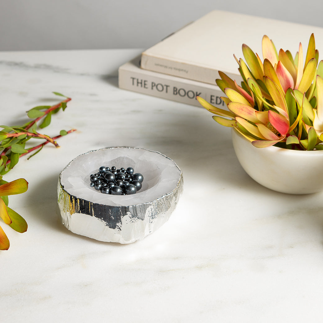 Pure Silver Casca Bowl - Handcrafted Luxury Serving Bowl for Fruits, Nuts & Desserts - Elegant Home Dining & Gift Idea