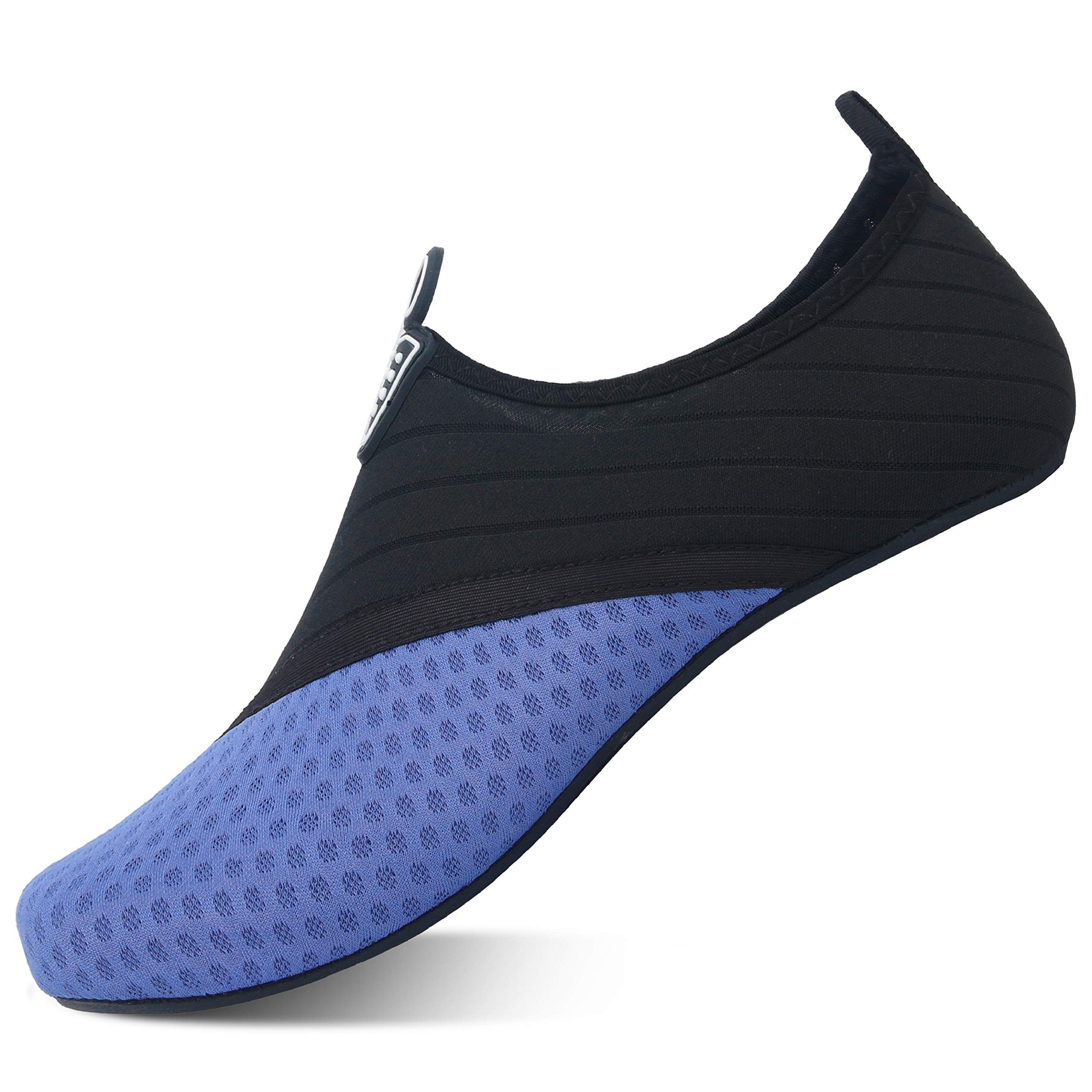 QACOHU Barefoot Water Shoes for Women & Men - Quick-Dry Aqua Shoes for Swimming, Surfing, Diving, Beach & Yoga - Lightweight Skin Shoes for Water Sports & Outdoor Activities