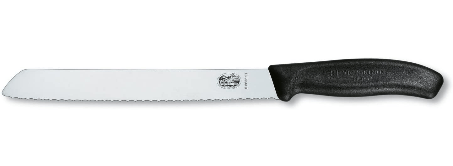 Victorinox 8.25 Inch Serrated Bread Knife - Professional Stainless Steel Blade for Slicing Bread, Cakes & Pastries - Perfect for Bakeries, Restaurants & Home Kitchens