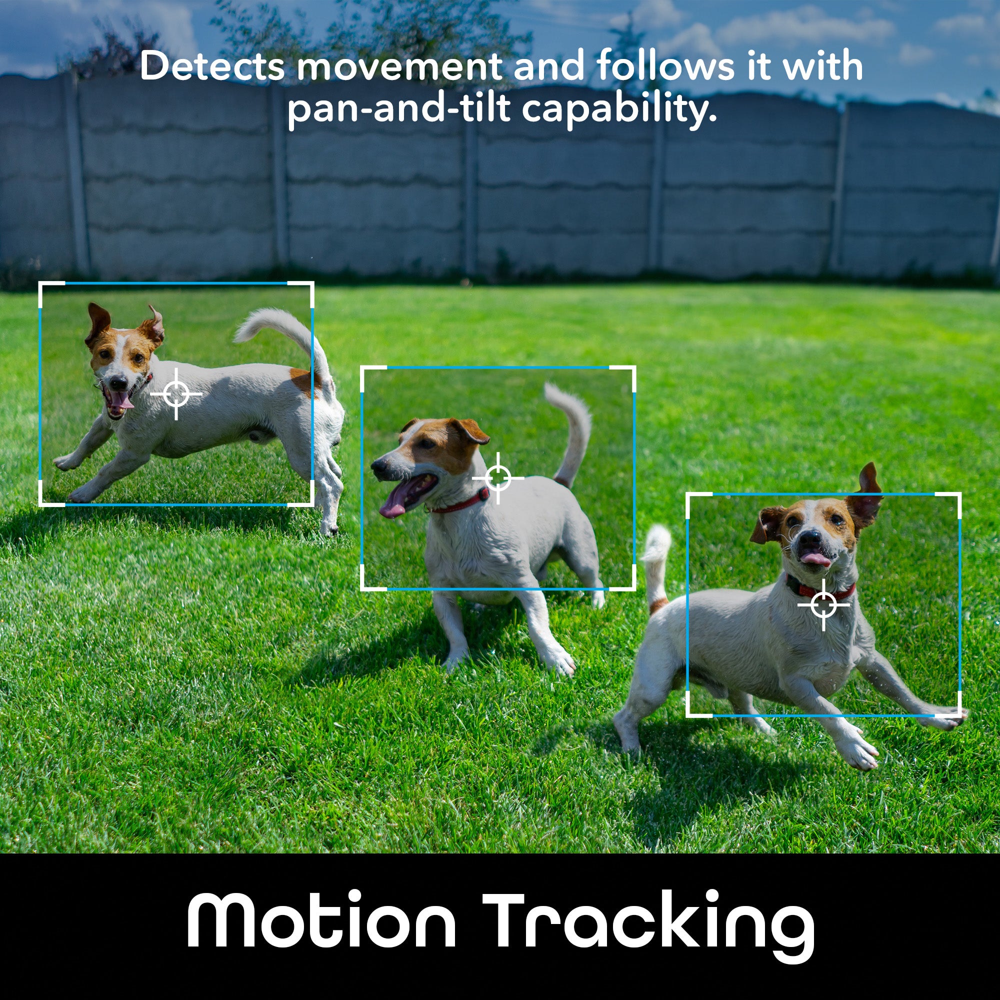 Geeni Lookout 2K Outdoor Security Camera with Auto Tracking - Smart Motion Detection, Night Vision & Weatherproof for Home Surveillance & Property Protection