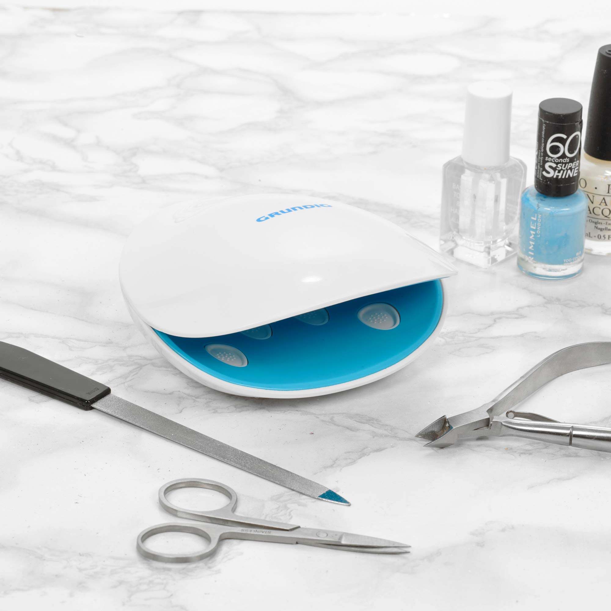 URBNLIVING LED Nail Dryer with UV Lamps - Fast Drying Gel Polish Oven for Salon & Home Use (Requires 3 AAA Batteries) | Perfect for Manicures, Pedicures & DIY Nail Art