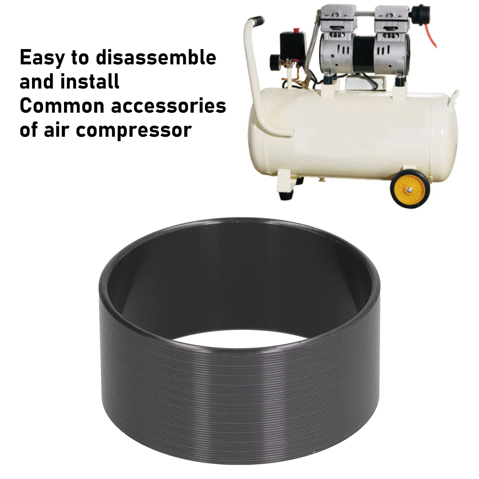 70mm Cylinder Sleeves - 1600W High Performance Pneumatic Mute Air Compressor Replacement Parts (35.5mm Height) - Ideal for Industrial Factories, Automotive Shops & Heavy Duty Machinery Maintenance