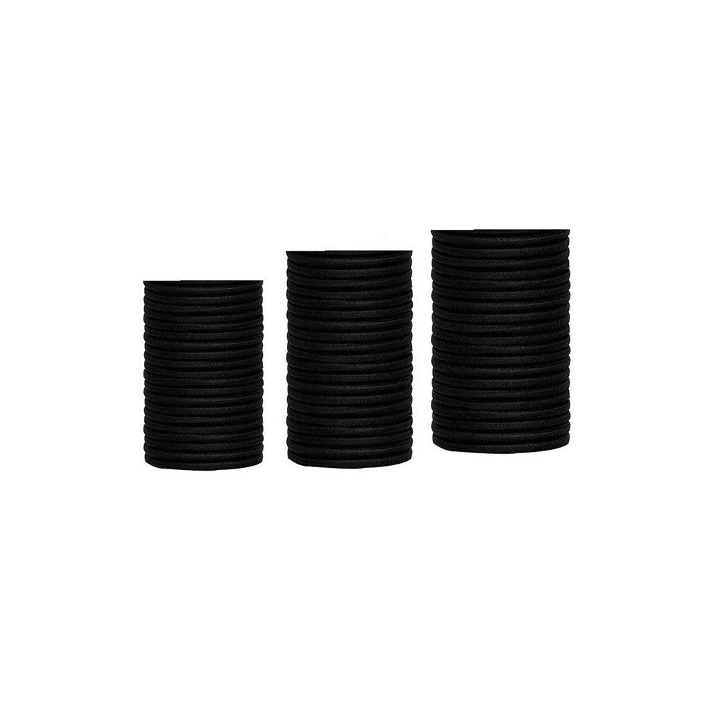 French Clip Claws for Kids - Cute Fashion Hair Accessories Set of 60 Elastic Hair Rings & Hair Ropes - Perfect for School, Parties & Everyday Styling