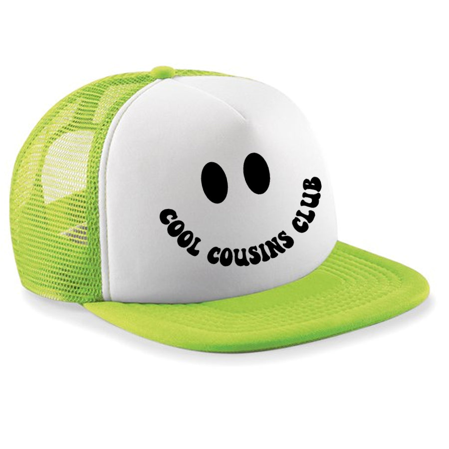 Cool Cousins Crew Smile Trucker Hat - Stylish Adjustable Baseball Cap for Men & Women - Perfect for Outdoor Activities, Sports & Casual Wear