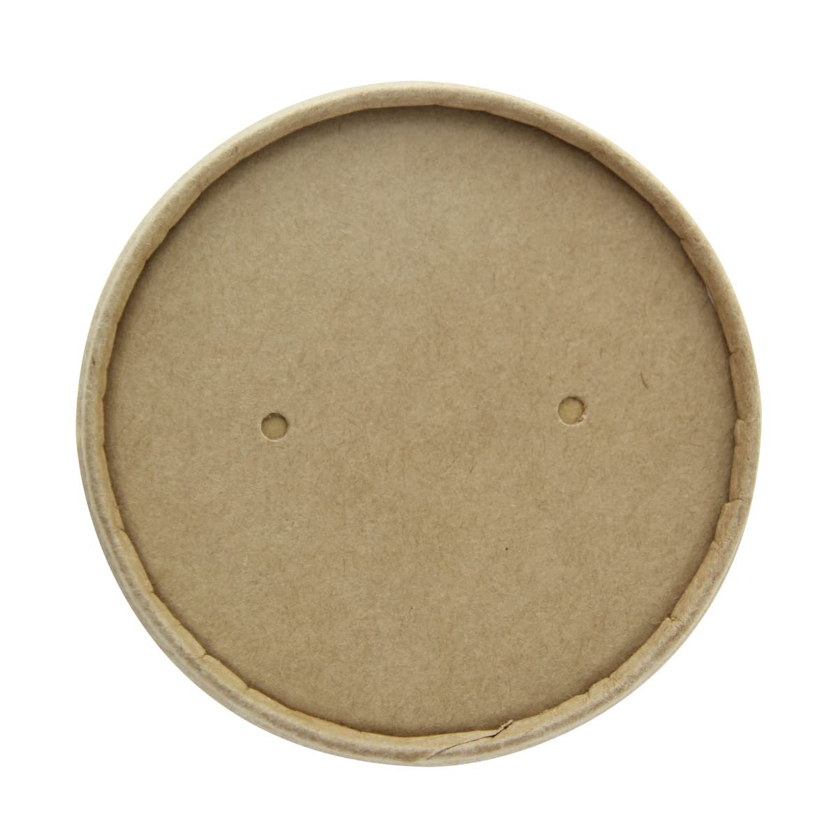 PacknWood 8 oz Brown Kraft Paper Soup Cups with Vented Lids - 3.5