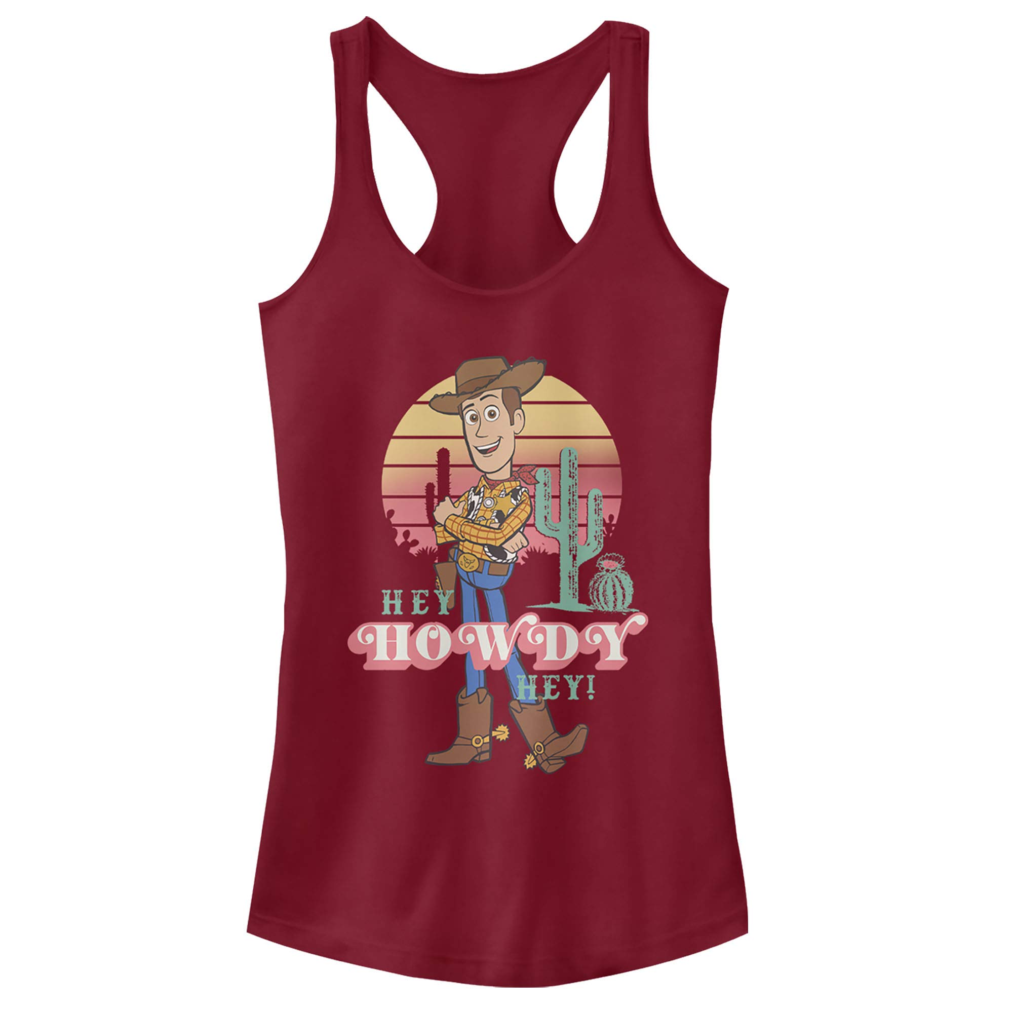 Toy Story Woody Racerback Tank Top for Kids - Cute Disney Pixar Character Apparel for Summer Playdates & Costume Parties