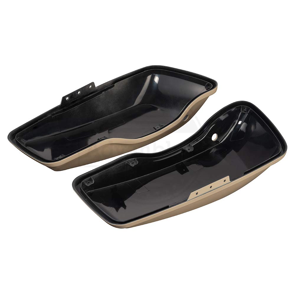 **Moto Onfire Saddlebag Regular Lids for Harley Touring Street Glide Hard Saddlebags 2014-2020 | Extended Bags in Sand Camo Denim | Perfect for Long Rides & Storage**