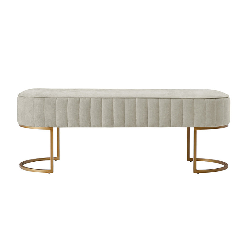 Damian Entryway Bench with Storage & Sturdy Metal Base - Modern Hallway Shoe Bench for Entryway, Living Room & Bedroom - Perfect for Organizing Shoes, Hats & Bags