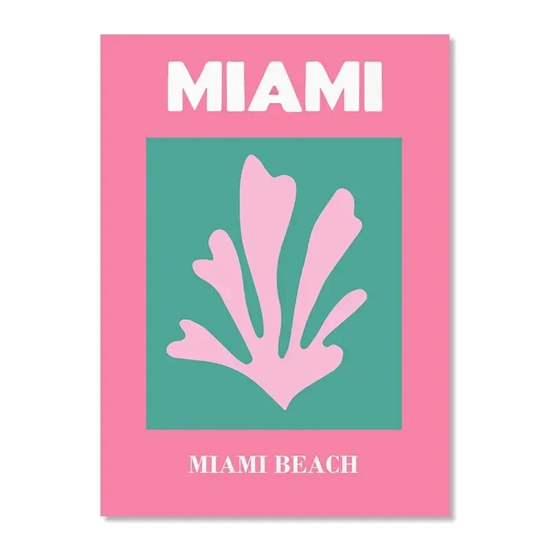 Preppy Cities Pastel Canvas Posters - Aesthetic Wall Art for Home, Office & Dorm Decor | Perfect for Bedroom, Living Room & Gift Ideas