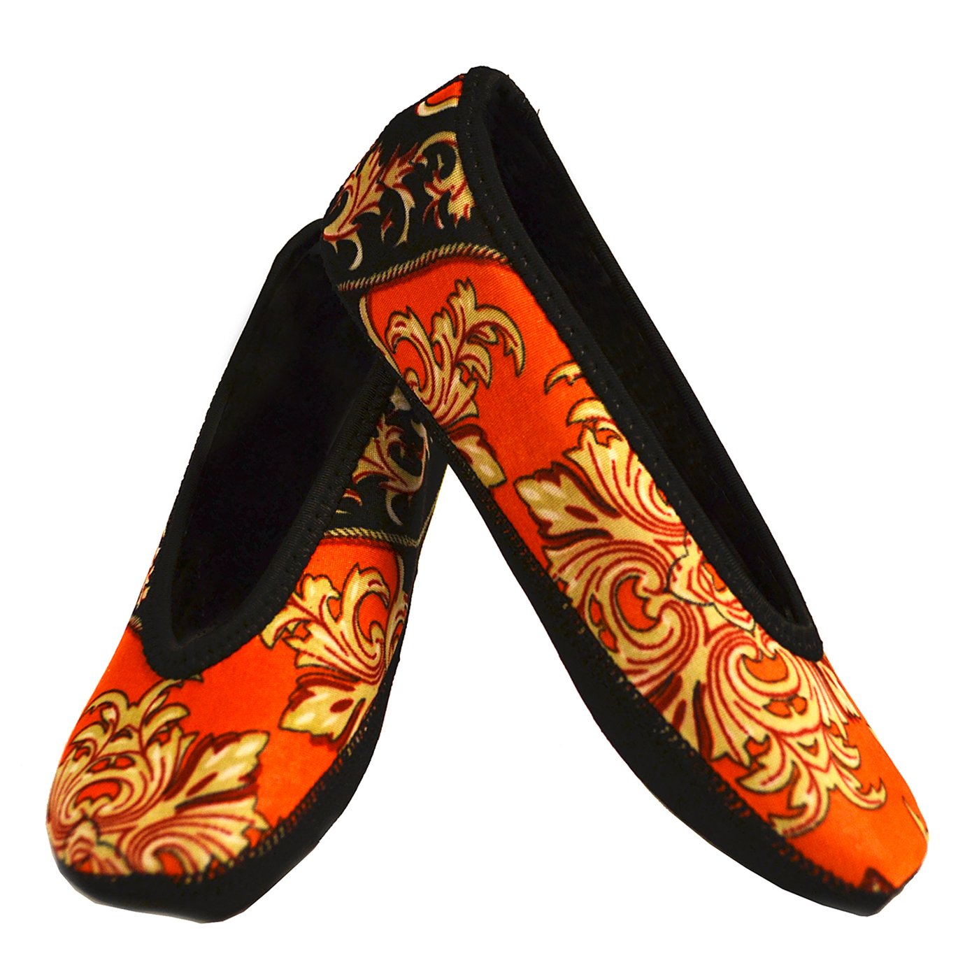 Women's Ballet Flats - Comfortable Nufoot Slippers for Travel, Yoga & Indoor Wear | Non-Slip Soft House Shoes for Home, Gym & Lounge Use