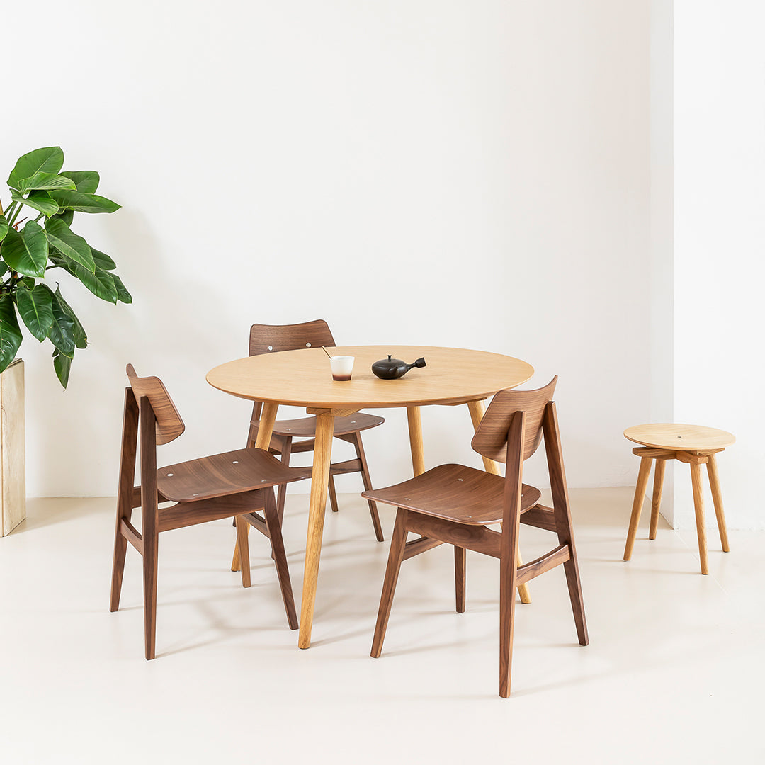 Niko Kralj CC Stool Rex Kralj - Modern Wooden Bar Stool for Kitchen, Dining & Lounge - Ergonomic Design for Home & Office Use