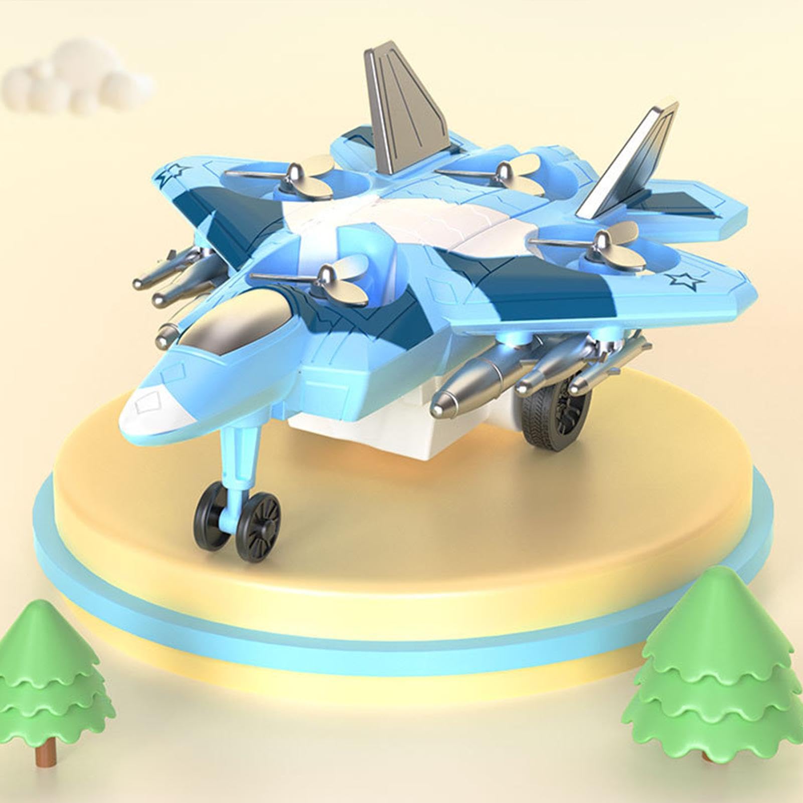 Jets Toys Airplane Toy - 360° Rotating Toy Plane Vehicles for Kids | Creative Small Aircraft Learning & Educational Toys for Boys & Girls | STEM Play, Birthday Gifts, Indoor & Outdoor Fun