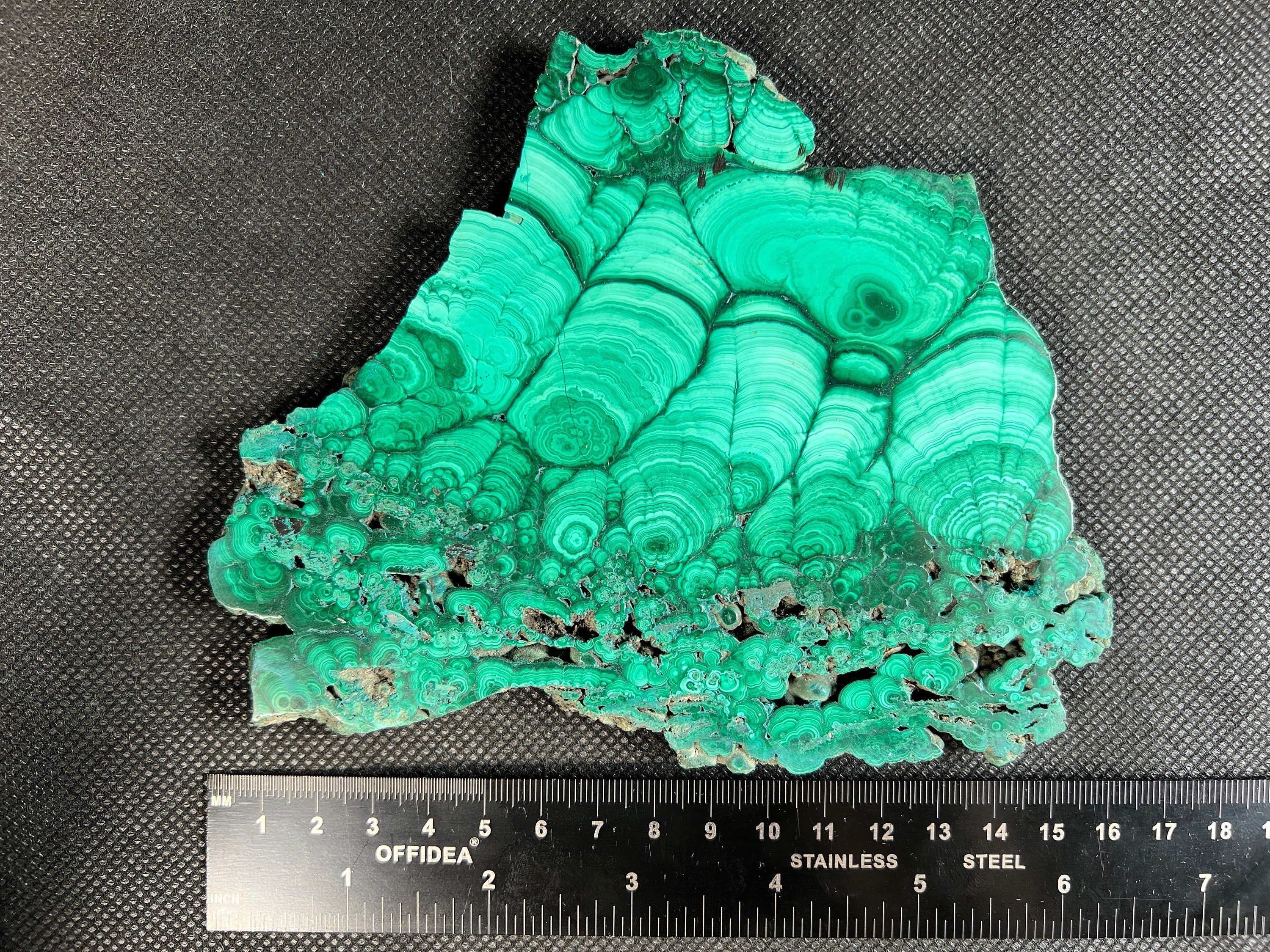 Natural Green Malachite Crystal Slab - Premium Stone for Jewelry Making, Unique Handcrafted Gift & Elegant Home Decor (50431) - Perfect for DIY Crafts, Meditation Spaces & Luxury Interior Design