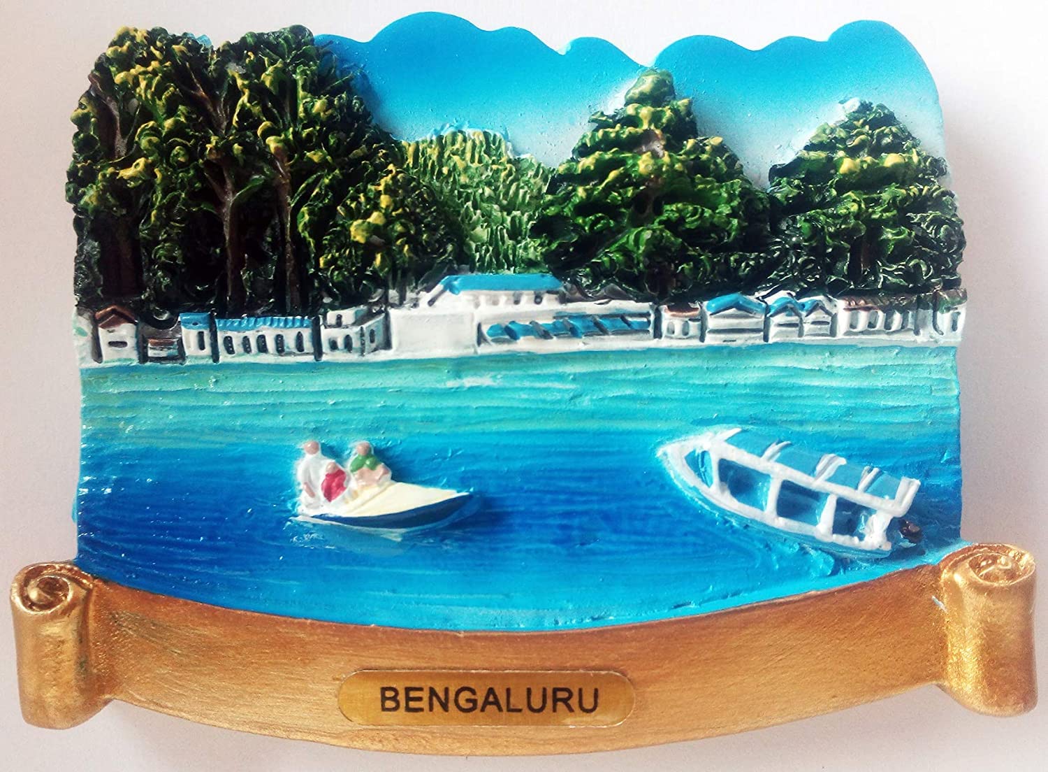 Bengaluru Lake Ride Refrigerator Magnets - Strong Decorative Fridge Magnets for Home, Office & Kitchen (Set of 6) - Perfect for Holding Notes, Photos & Shopping Lists on Refrigerator Door
