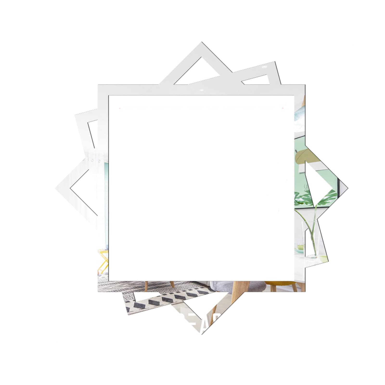 JTWMY Switch Sticker - Silver Mirror Wall Decals for Home & Shop Decor | Self-Adhesive Vinyl Destiny Stickers | Perfect for Bedroom, Living Room & Retail Store Wall Decoration