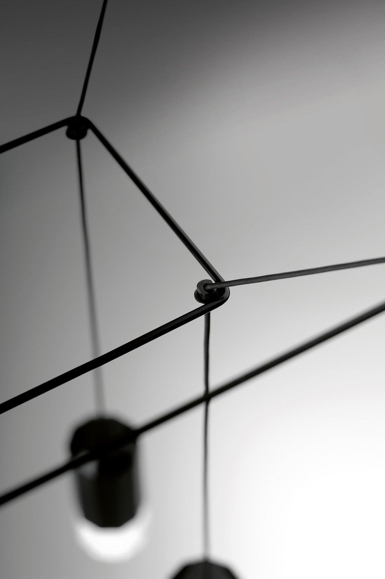 Modern Geometric Lines Pendant Light - Minimalist Ceiling Lamp for Dining Room, Kitchen Island & Living Room Decor