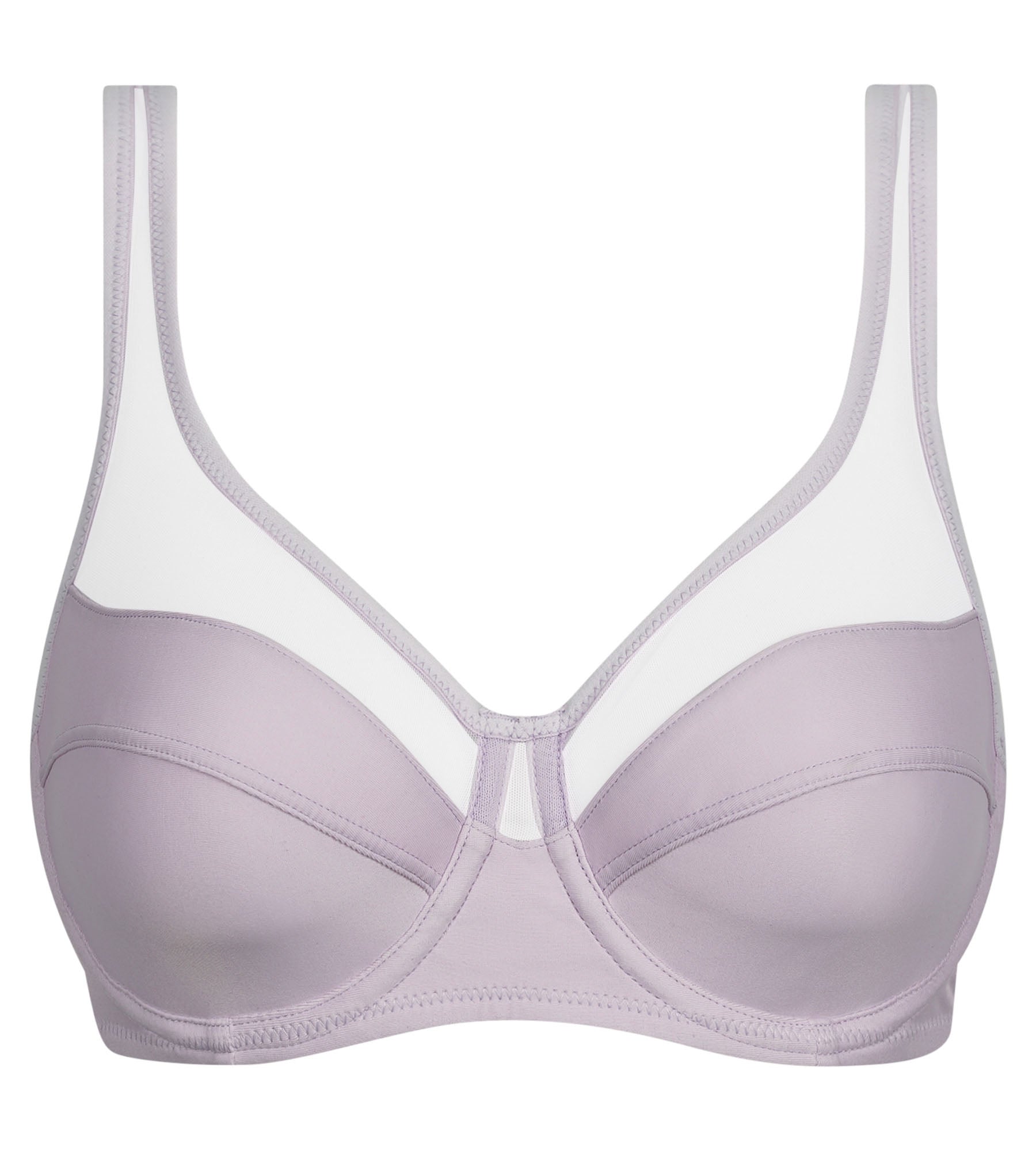 Dim Generous Underwire Bra - Microfiber & Tulle Support in Violet Gray | Perfect for Everyday Comfort & Special Occasions