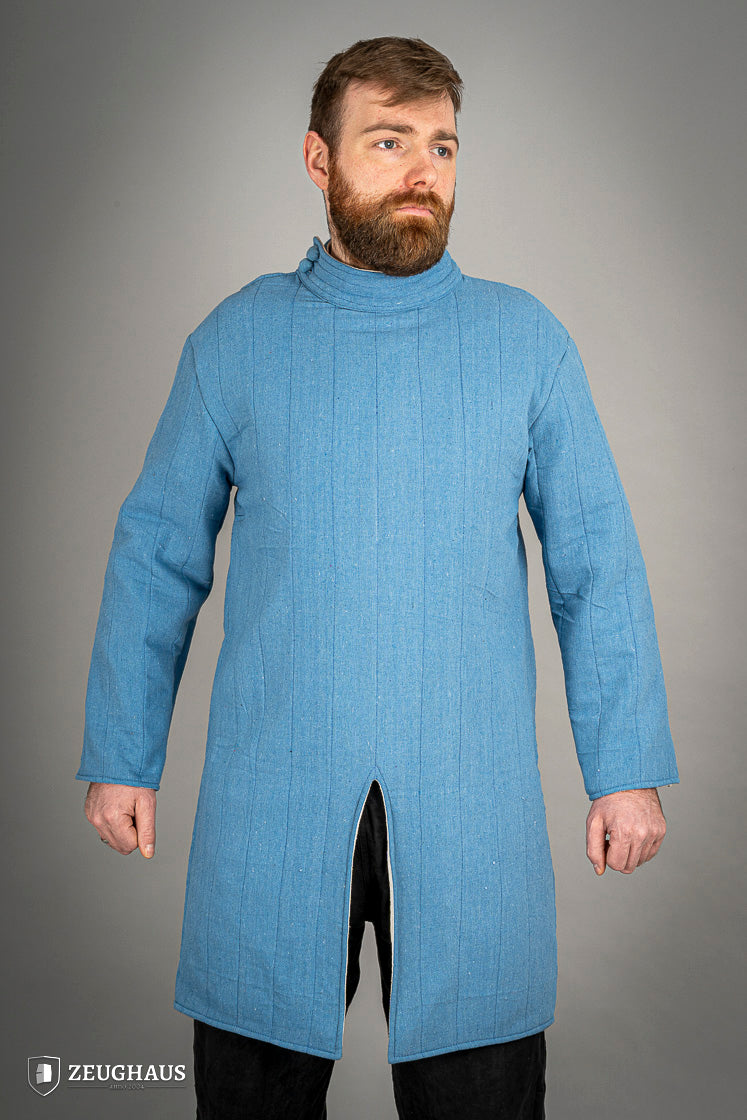 Medieval Infantry Gambeson Blue - Historical Battle-Ready Armor for LARP, Cosplay & Reenactment | Perfect for Renaissance Fairs & SCA Events