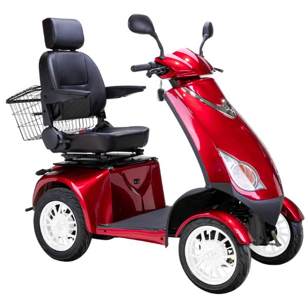 Premium Platinum Bariatric 4-Wheel Mobility Scooter for Heavy Adults - Heavy Duty Electric Wheelchair for Indoor & Outdoor Use - Ideal for Shopping, Travel, and Daily Mobility Assistance