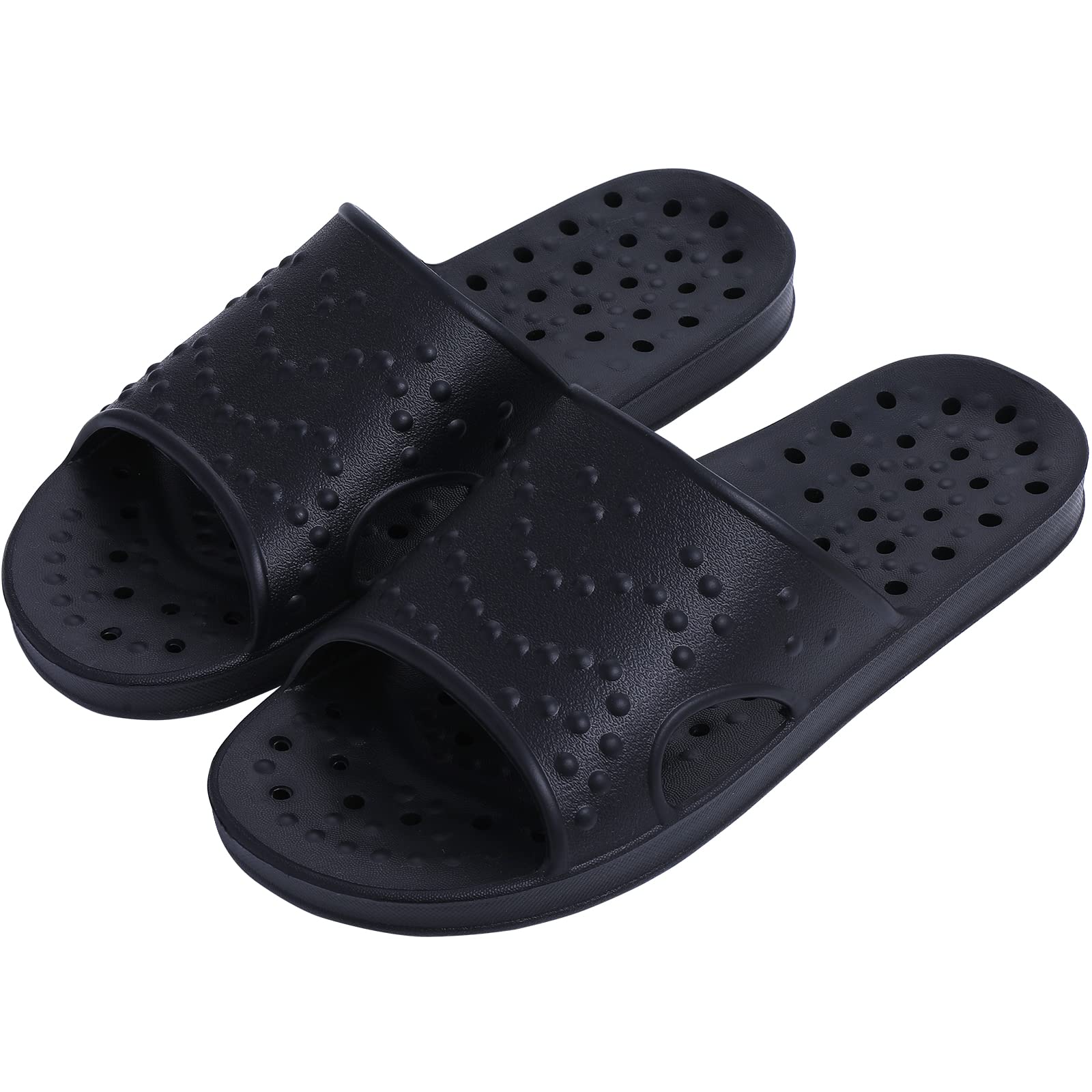 Women's Quick-Drying Shower Shoes with Arch Support - Lightweight Pool Slides & Beach Sandals with Drain Holes for Swimming, Spa, and Gym
