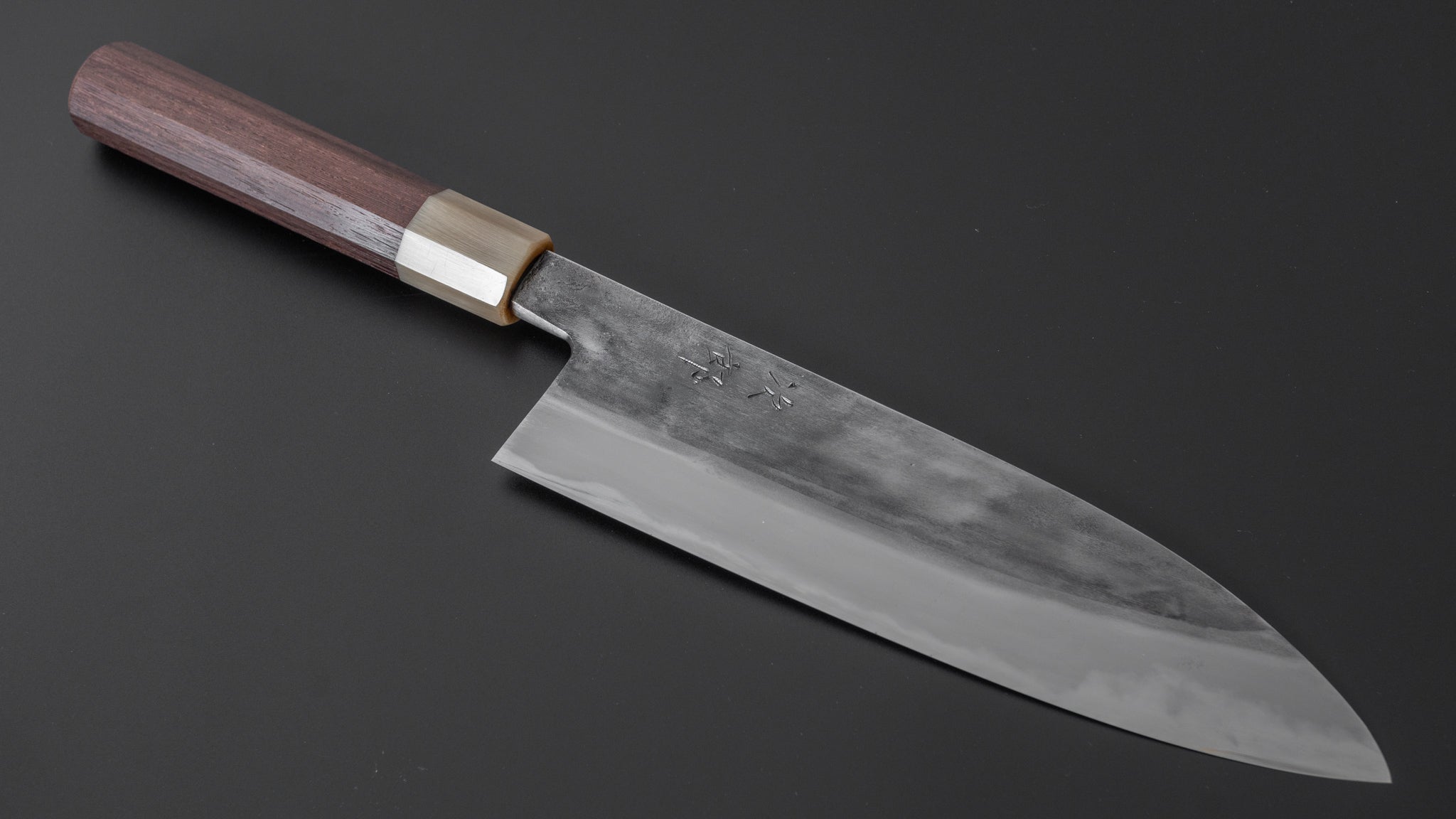 Jiro Tsuchime Wa Gyuto 210mm Japanese Chef Knife - Taihei Tagayasan Wood Handle (#301) - Perfect for Sushi, Meat Cutting & Professional Kitchen Use