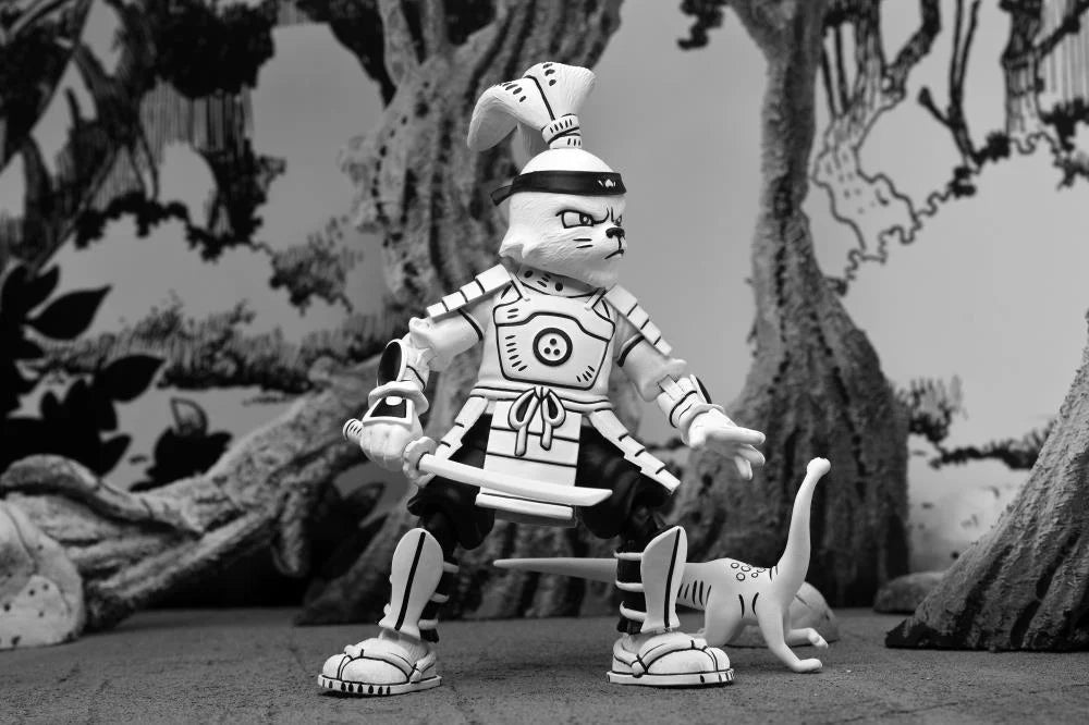 Usagi Yojimbo Samurai Action Figure - Black & White Collectible Toy for Anime Fans & Comic Book Lovers | Perfect for Display, Gifts & Cosplay Accessories