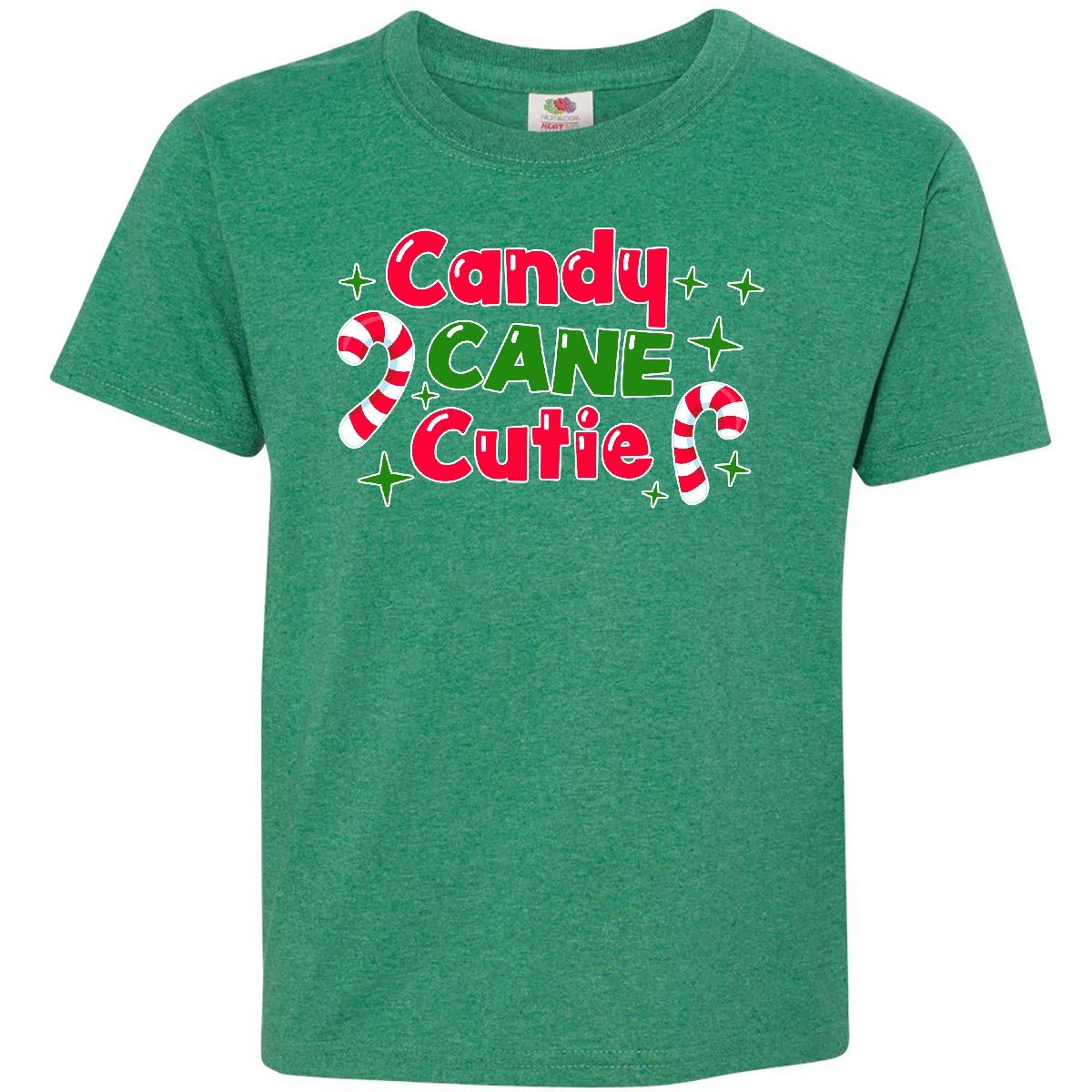 Inktastic Christmas Candy Cane Cutie Youth T-Shirt - Festive Holiday Kids Apparel for Christmas Parties & Family Gatherings