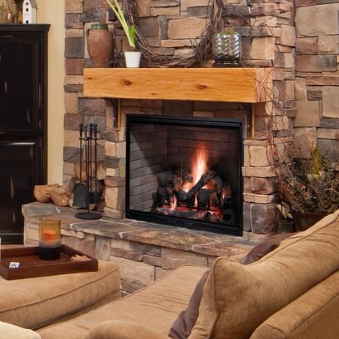 Majestic Biltmore 36-Inch Wood Burning Fireplace - SB60 & SB60HB Models | Classic Radiant Heater for Cozy Living Rooms & Cabin Retreats