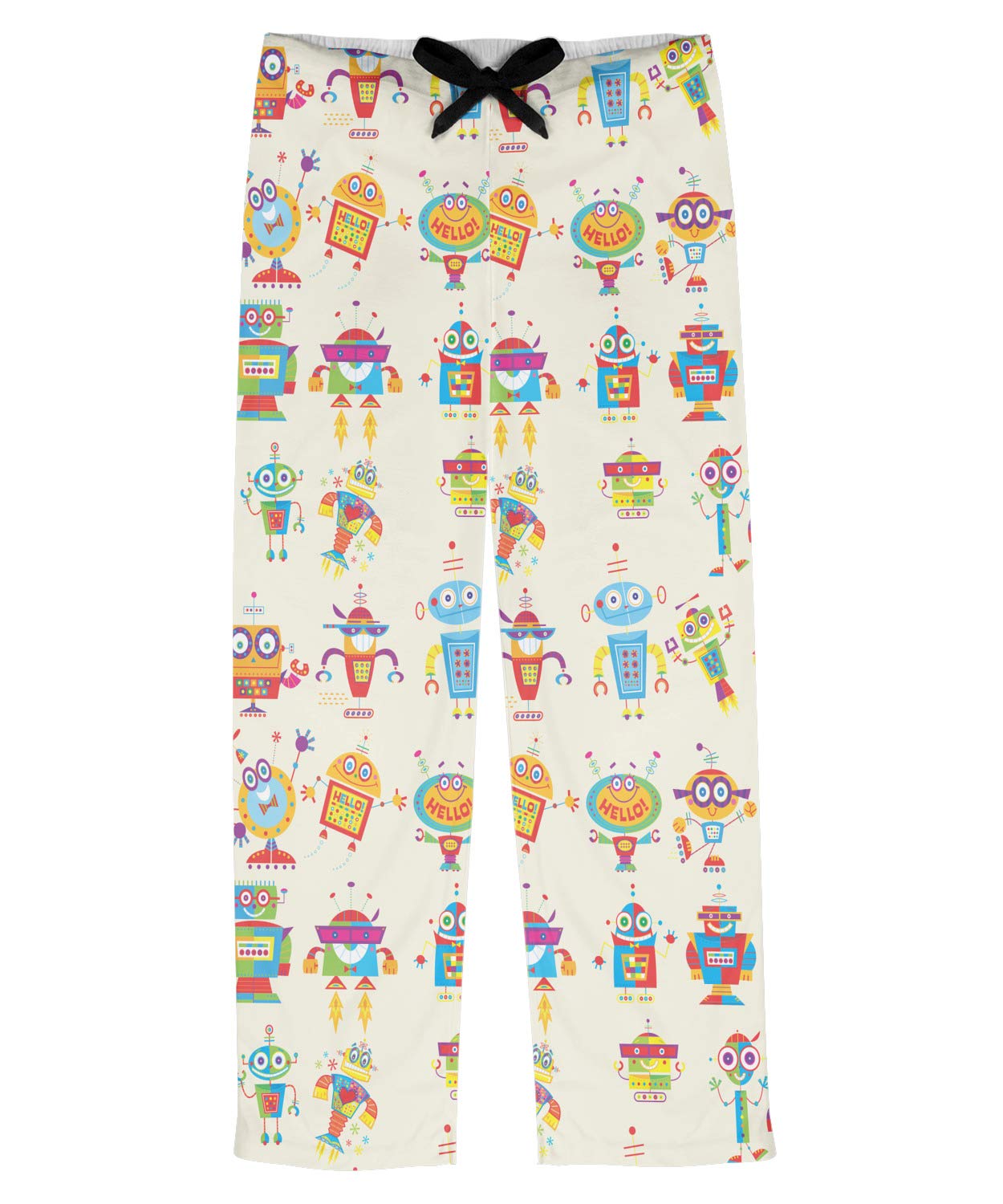Rocking Robots Men's Pajama Pants - Soft Cotton Lounge Pants for Sleep & Relaxation - Perfect for Home, Bedtime & Gifts