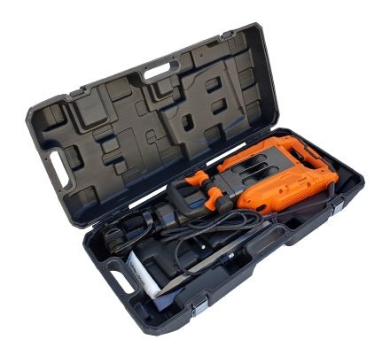 BNH 1770 Commercial Electric Demolition Hammer - Heavy Duty Concrete Breaker Jackhammer with Vibration Control for Construction, Renovation & Demolition Projects - Perfect for Contractors, DIY Home Improvement & Road Repair Work