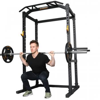 Heavy Duty Power Rack Workout Bench - Strength Training Equipment for Home Gym | Perfect for Squats, Bench Press & Weightlifting Exercises