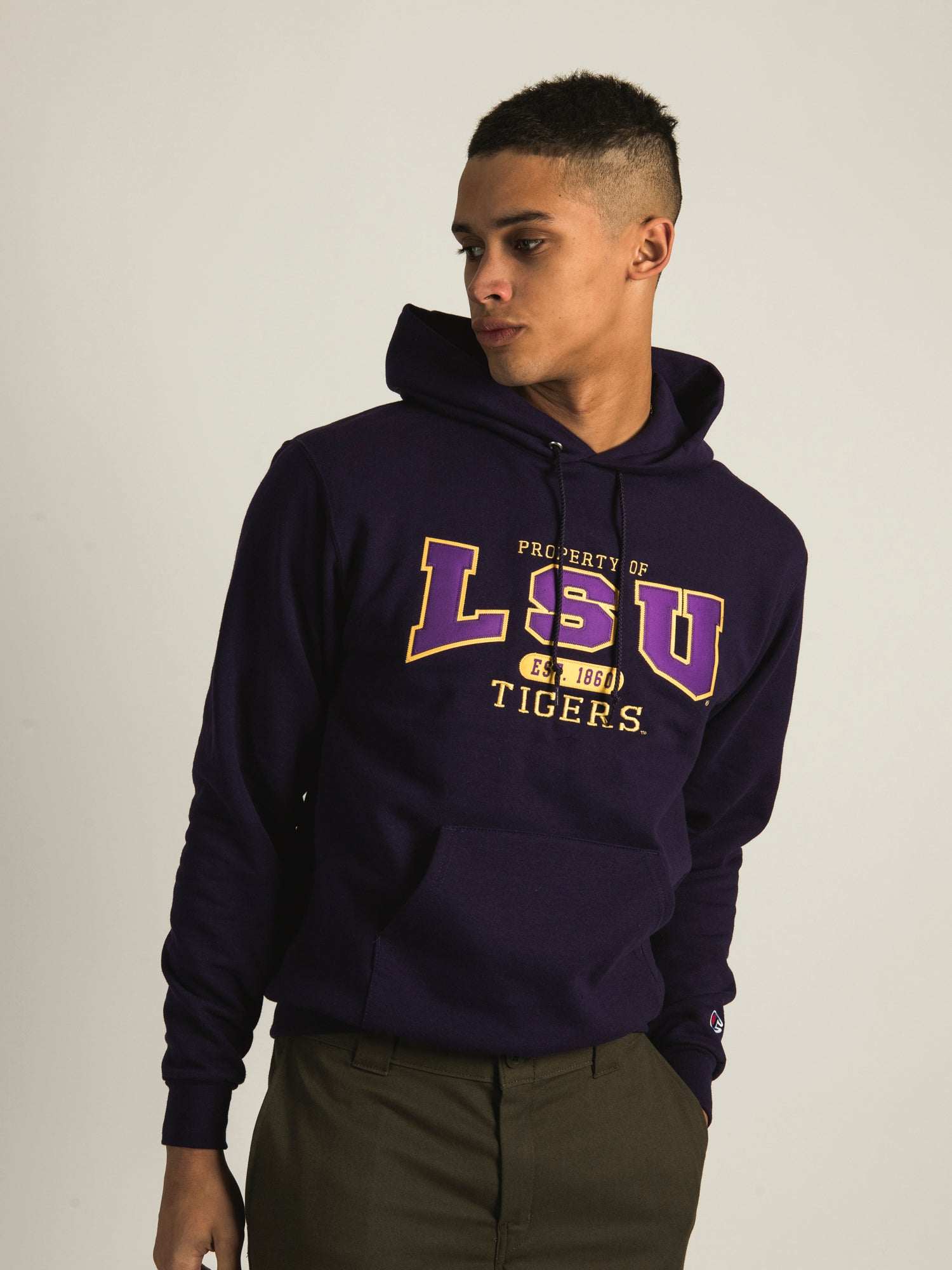 Champion LSU Pullover Hoodie - Comfortable & Stylish College Sweatshirt for Men & Women - Perfect for Game Day, Casual Wear & Campus Life
