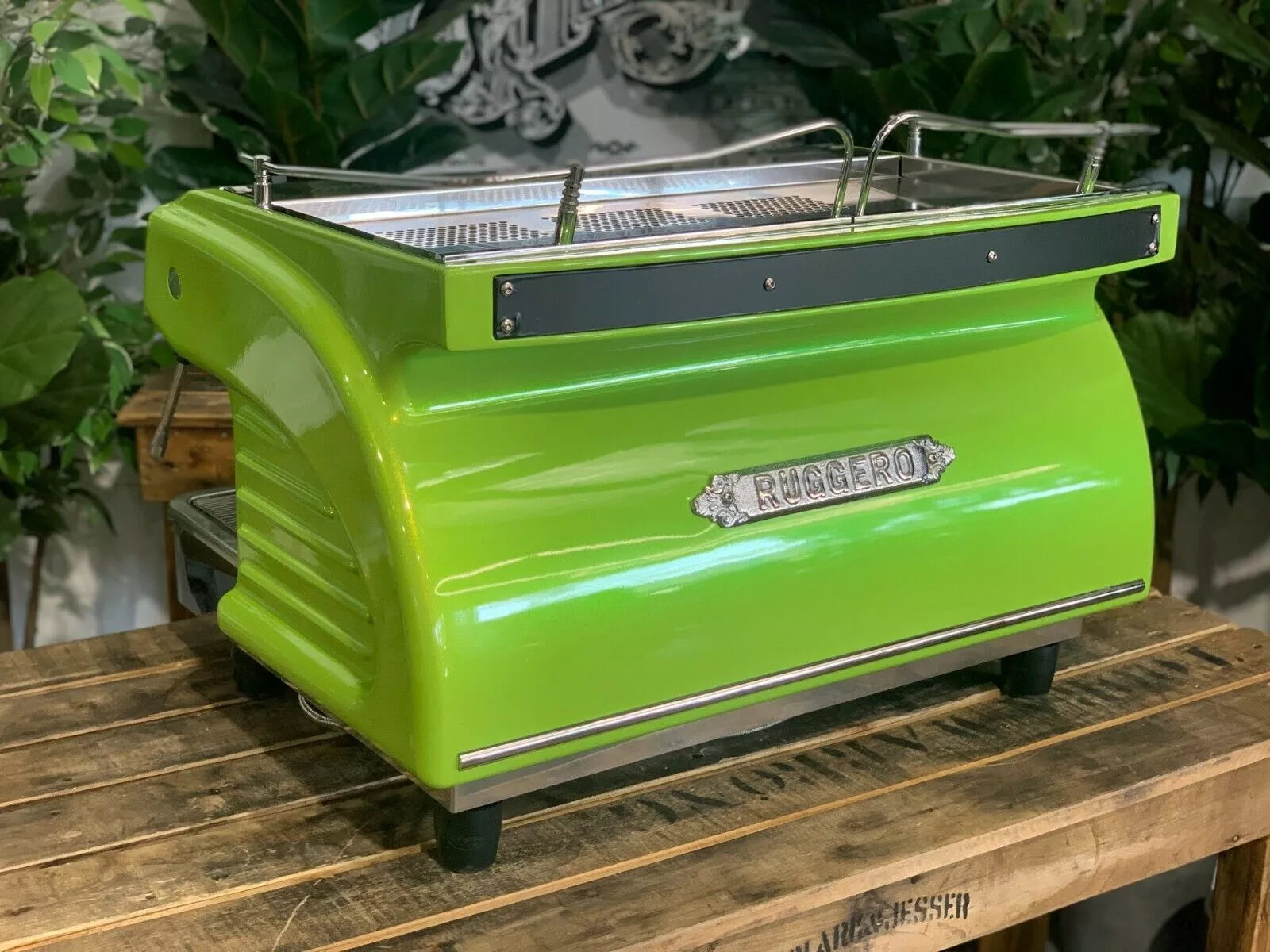 Expobar Ruggero 2 Group Commercial Espresso Machine - Green - Perfect for Cafes, Restaurants, and Coffee Shops