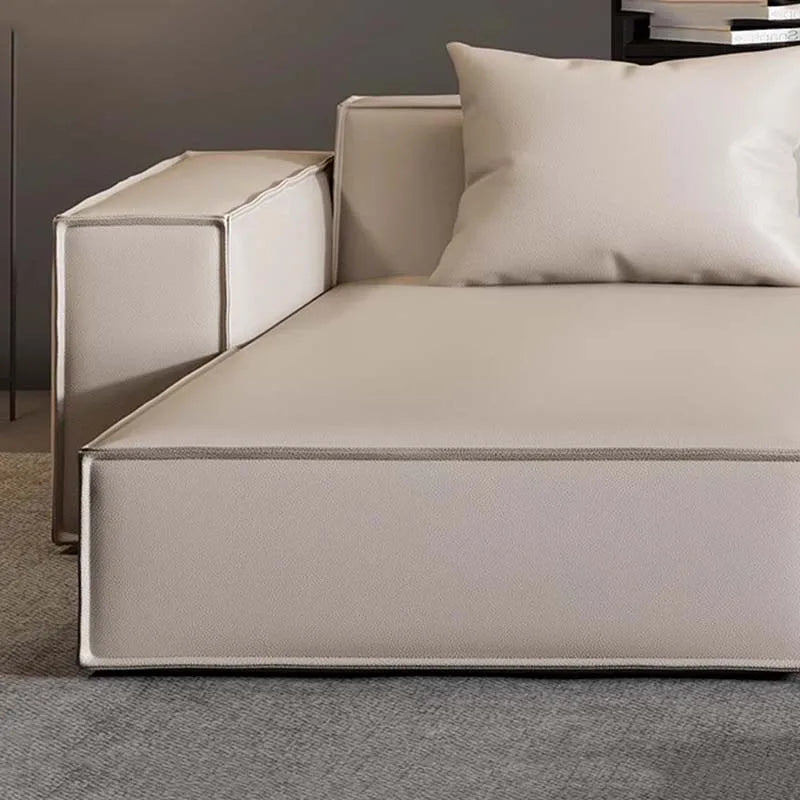 Modern Tofu Minimalist Lounge Sofa Set - 3-Piece Contemporary Fabric Sectional Couch for Small Spaces, Living Room, Apartment & Studio - Perfect for Relaxing, Entertaining & Compact Urban Living