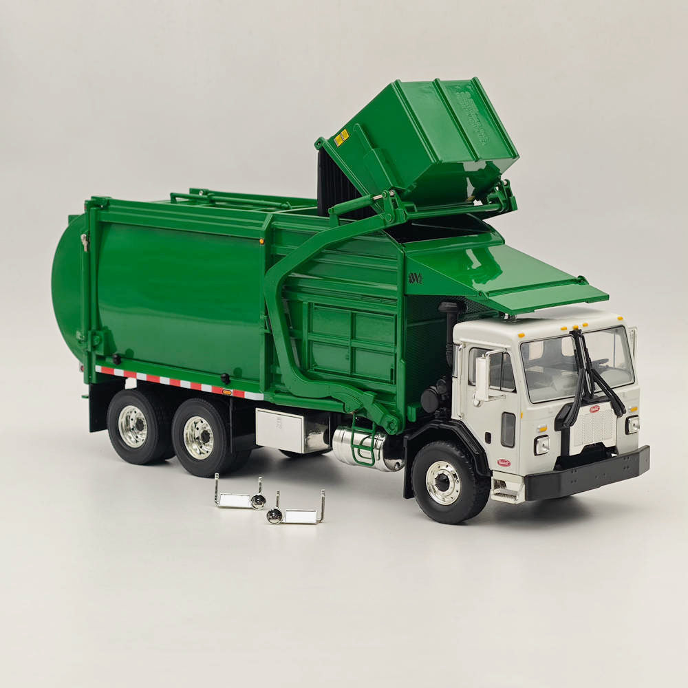 1/34 Scale FIRST GEAR Peterbilt 520 Wittke Front End Loader Refuse Truck Diecast Metal Replica Model - Collectible Truck for Display & Gifts - Perfect for Truck Enthusiasts & Model Collectors