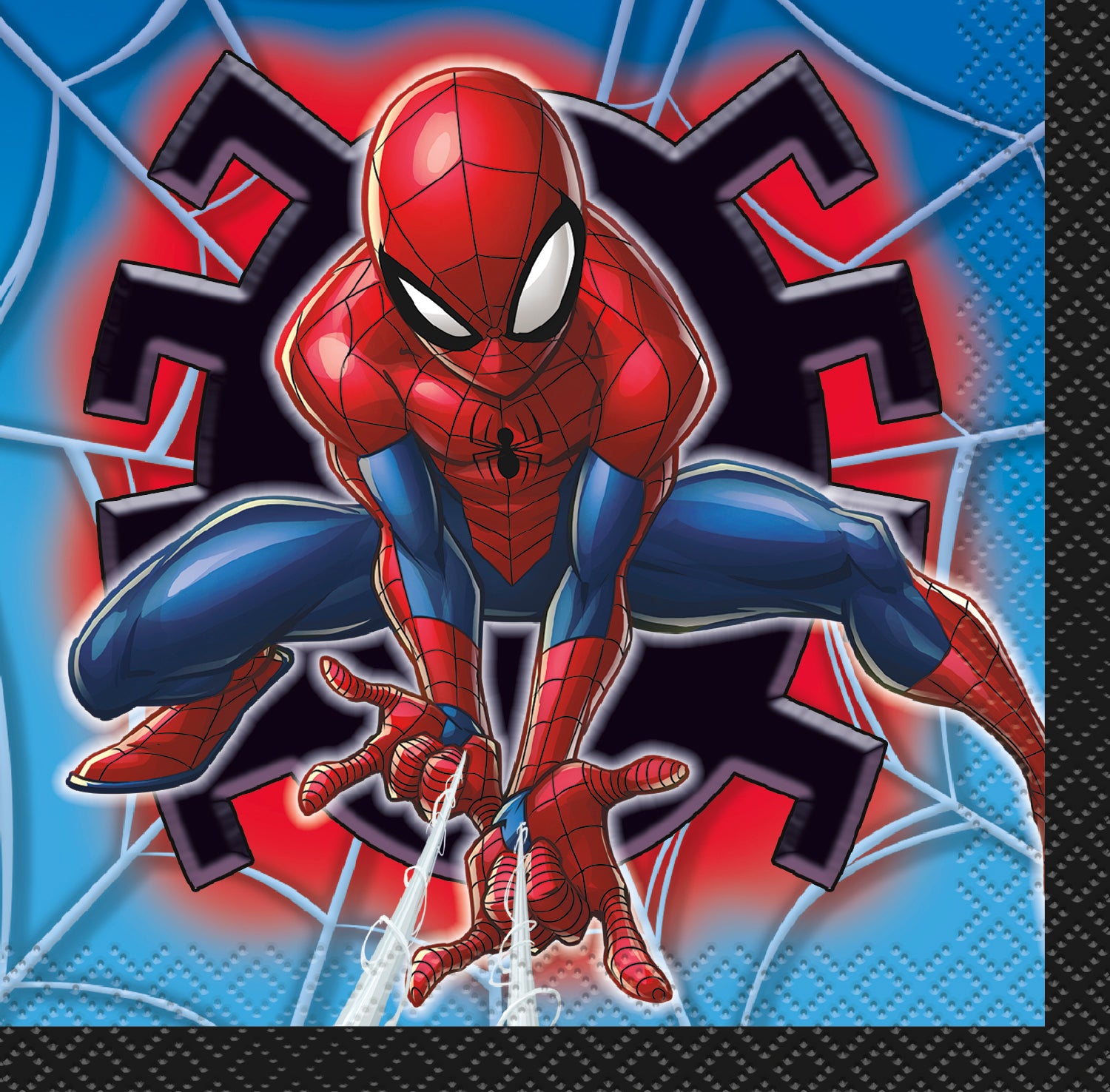 Spiderman Beverage Napkins 16ct - Superhero Themed Paper Napkins for Kids Birthday Parties, Movie Nights & Comic-Themed Events