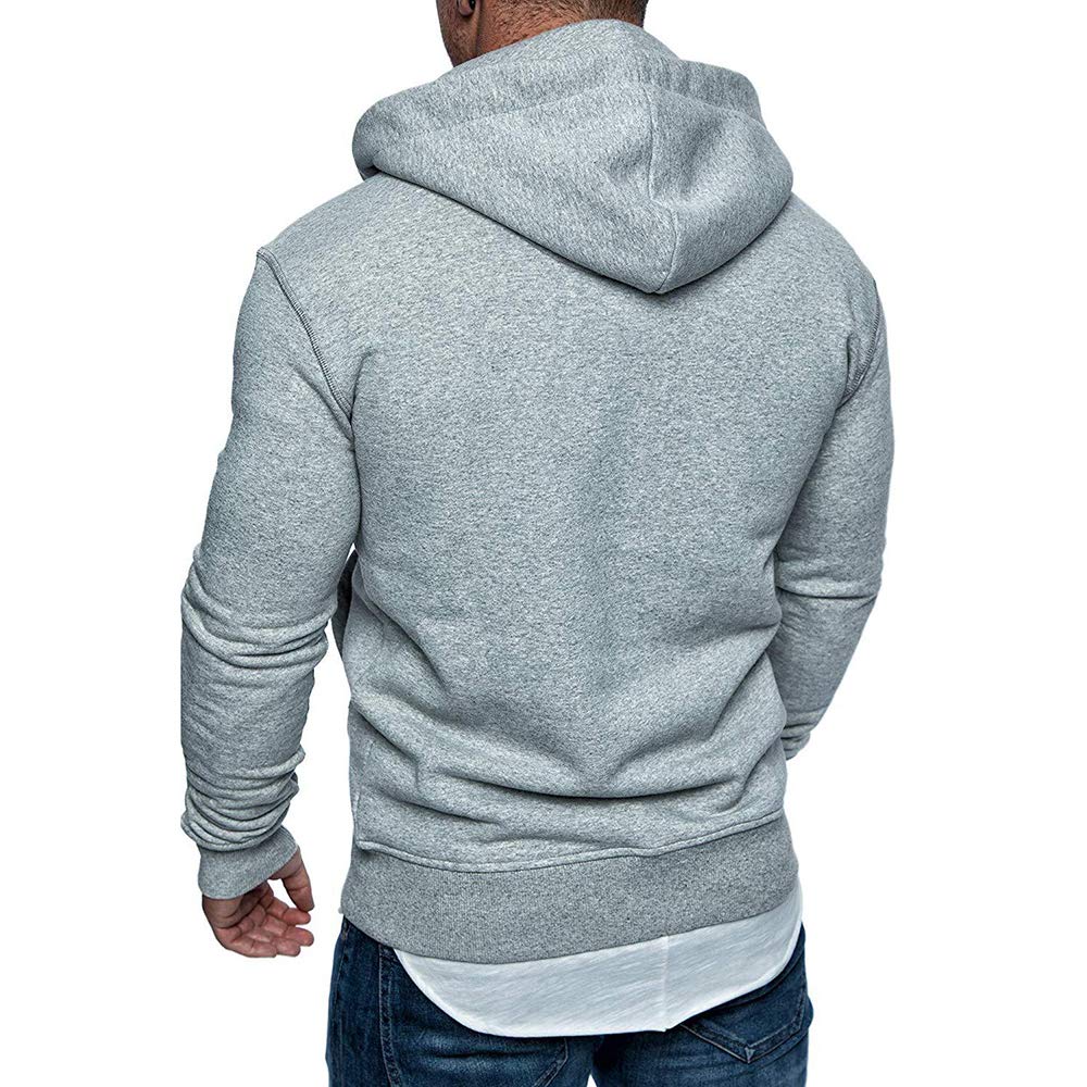Sandbank Men's Zip-Up Hoodie Sweatshirt - Casual Pullover Hooded Jacket for Sports & Outdoor Activities | Lightweight Fleece Lining for Comfort & Warmth | Perfect for Gym, Running, Hiking & Everyday Wear