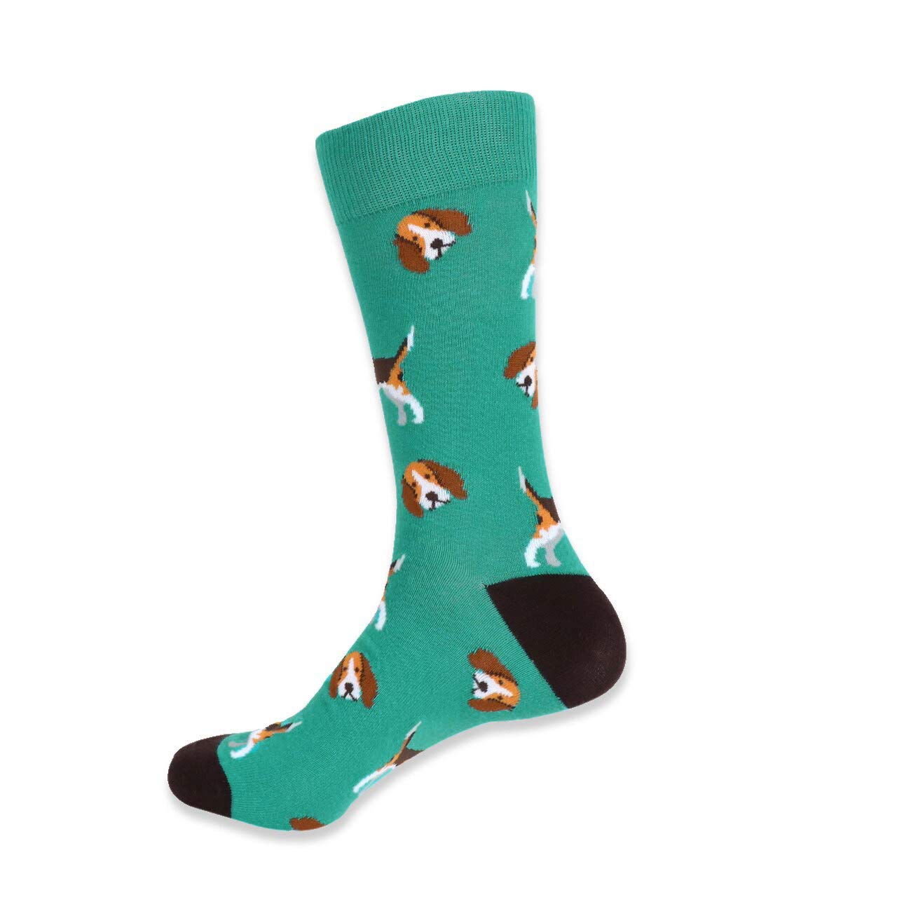 Urban Peacock Men's Novelty Socks with Dogs & Cats Print - Fun & Comfortable Cotton Crew Socks for Men (Multi-Color, 3/6/12 Pairs) - Perfect Gift for Pet Lovers, Casual Wear & Office Outfits