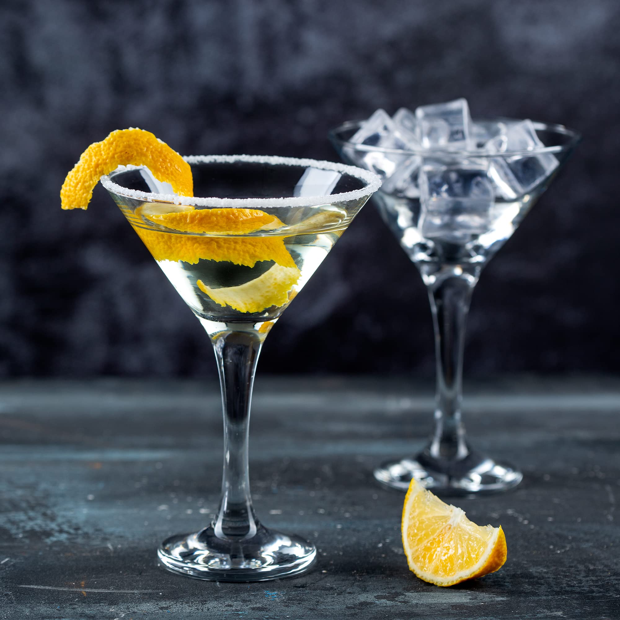 Premium 6-Piece Martini Glass Set - 6oz Classic Cocktail Glasses for Martinis, Cosmopolitans & Margaritas - Elegant Barware for Home Entertaining & Party Hosting