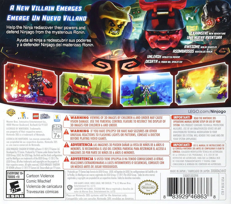 LEGO Ninjago Shadow of Ronin Building Set - Ninja Action Toy for Kids Ages 7-12 | Creative Play, Birthday Gift & Collectible for Fans | Battle Scenes & Adventure Roleplay